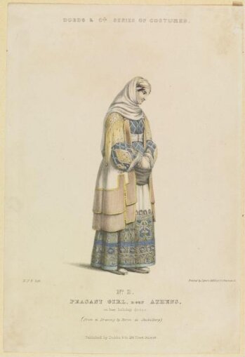 Peasant Girl, near Athens, in her holiday dress