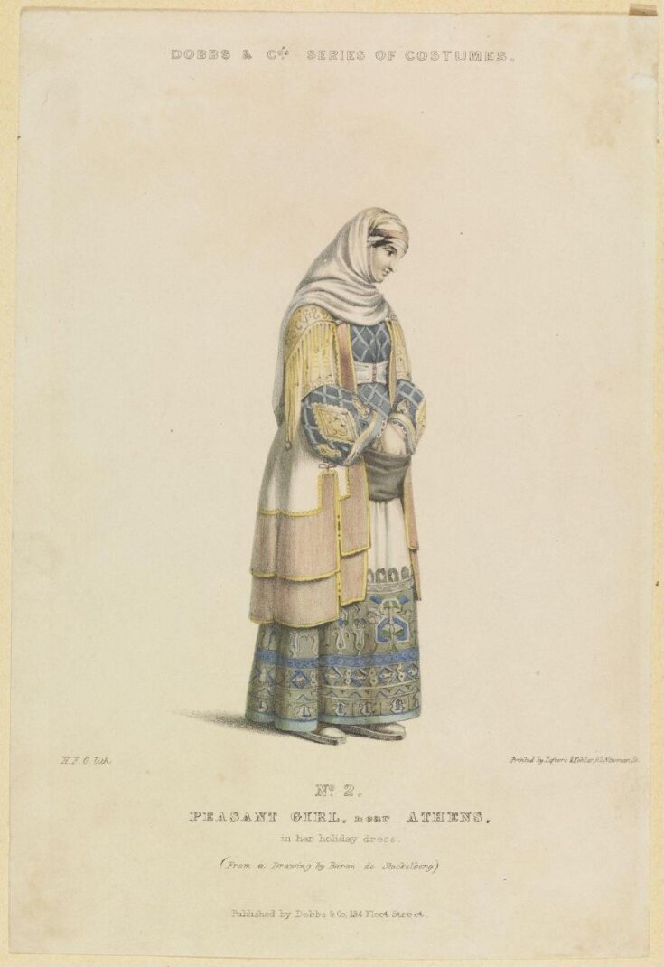 Peasant Girl, near Athens, in her holiday dress image