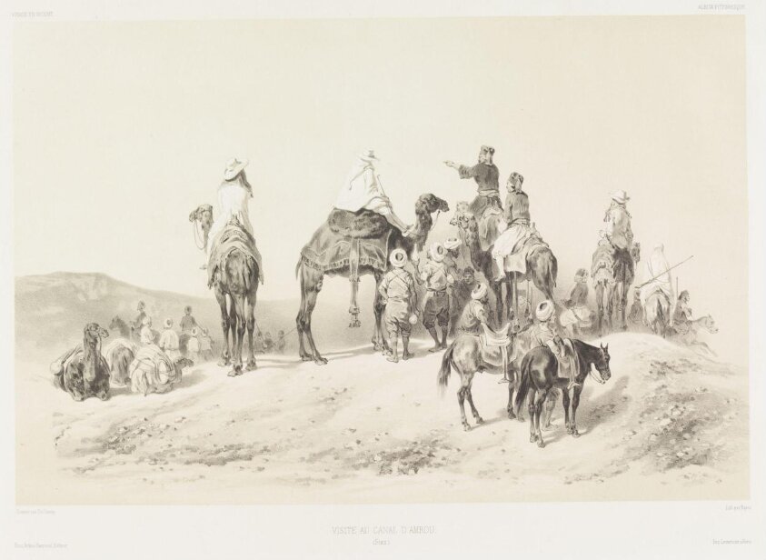 Visite Au Canal D'Amrou (1847) by Alfred Lemercier