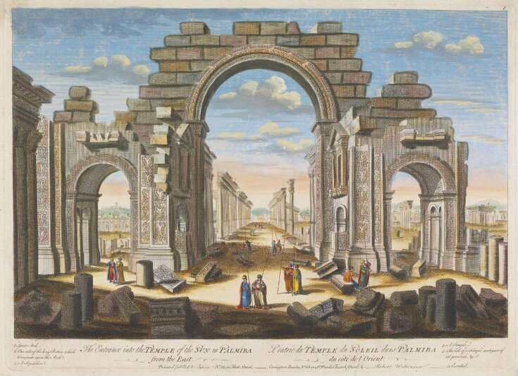 The Entrance into the Temple of the Sun in Palmira from the East image