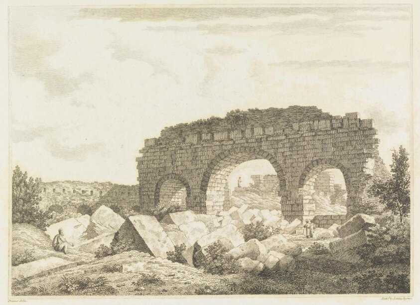 Splendid remains of public Balneae at Alexandria Troas (1812) by Michel François Preaulx