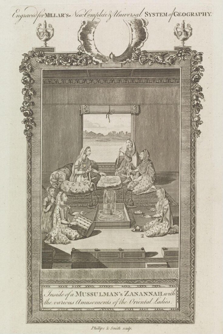 Inside of a Mussulman's Zanannah, with the various Amusements of the Oriental Ladies top image