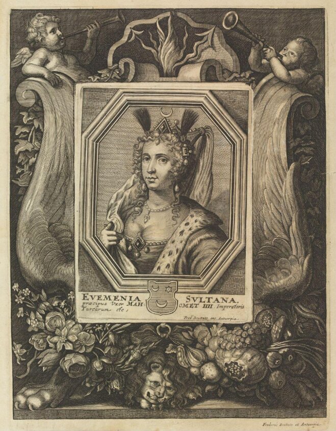 Euemenia Sultana, praecipua Uxor Mahomet IIII. Imeratoris Turcarum (mid 17th century) by Jacob van Merlen