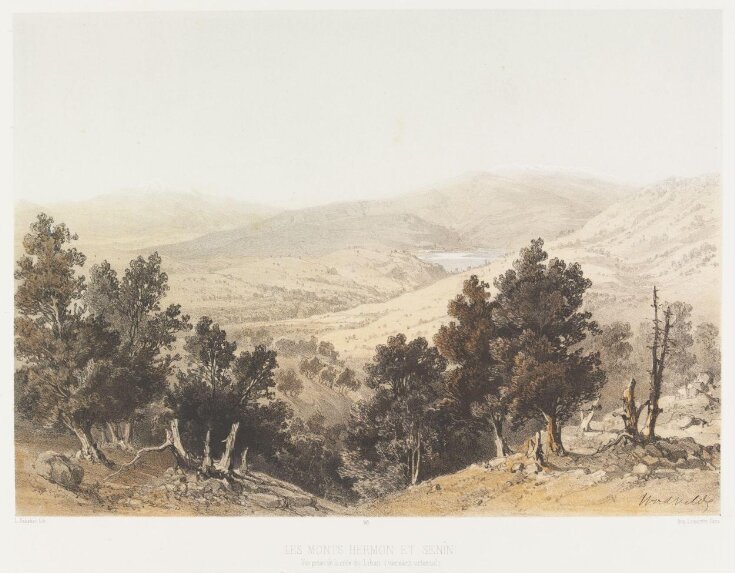 Monts Hermon Et Senin. Vue prise de la crète du Liban (versant oriental)  top image