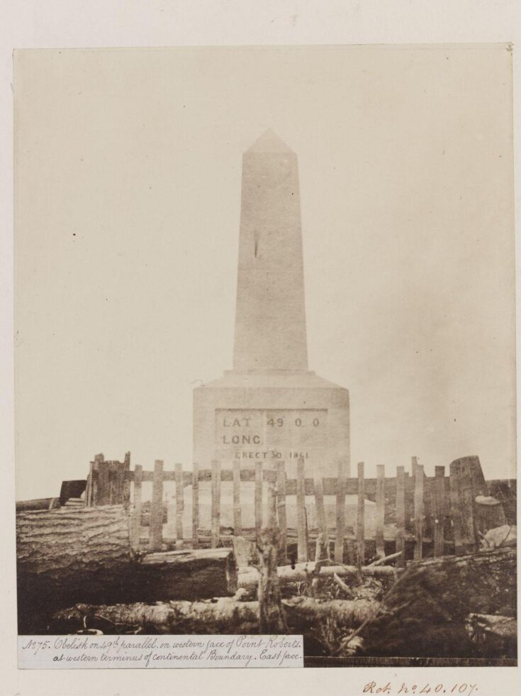 Obelisk, Western face of Point Roberts image