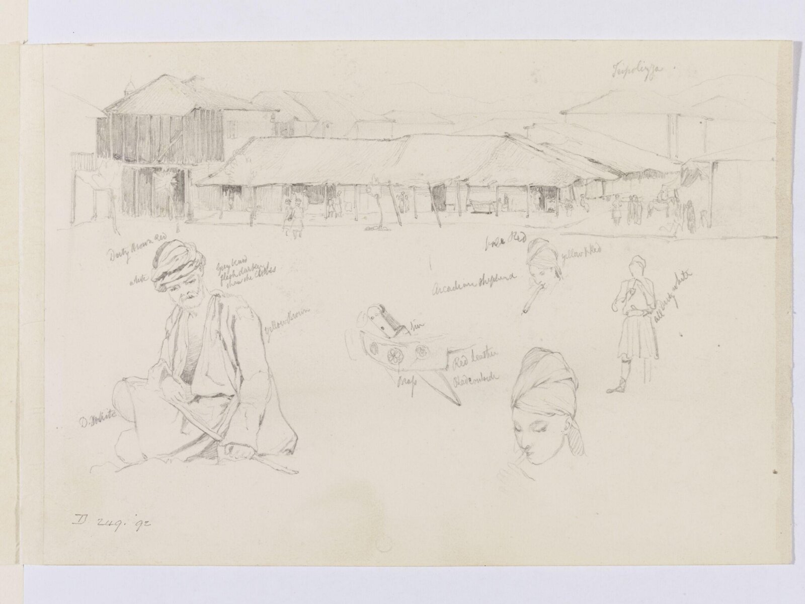 Middle Eastern Sketchbook, Richard Dadd, 1842-1843