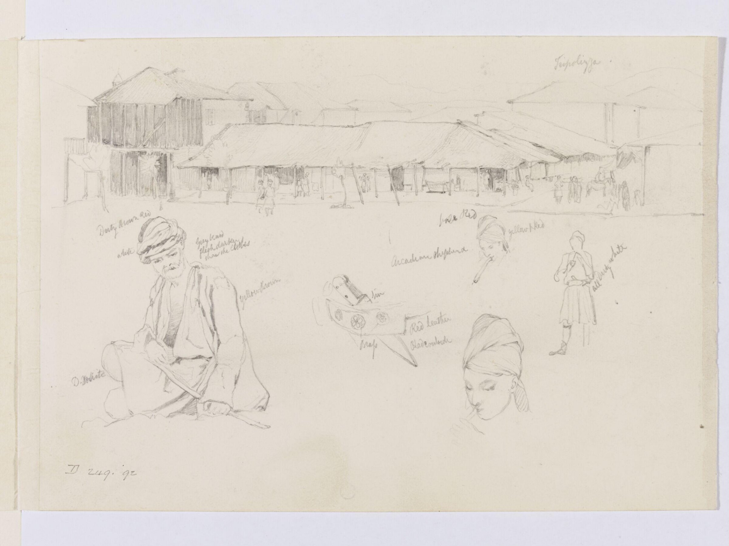 Middle Eastern Sketchbook, Richard Dadd, 1842-1843