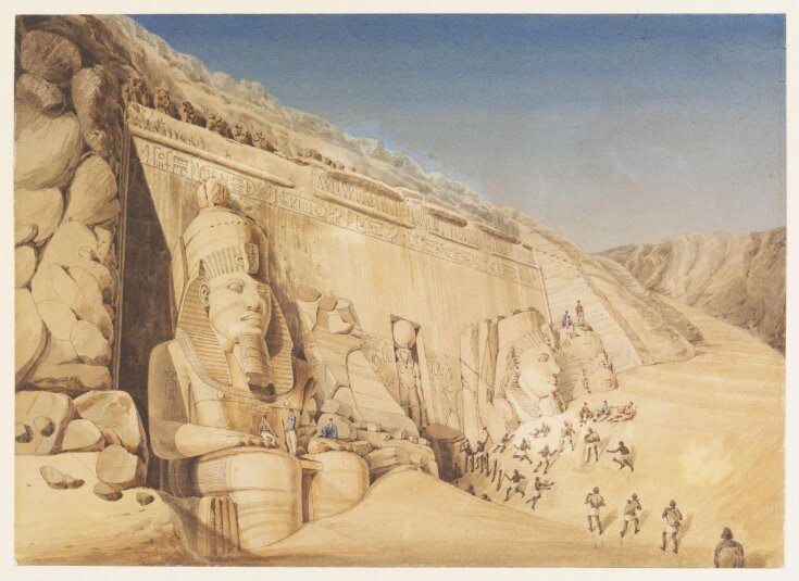 Excavation of the Great Temple of Ramesses II at Abu Simbel top image