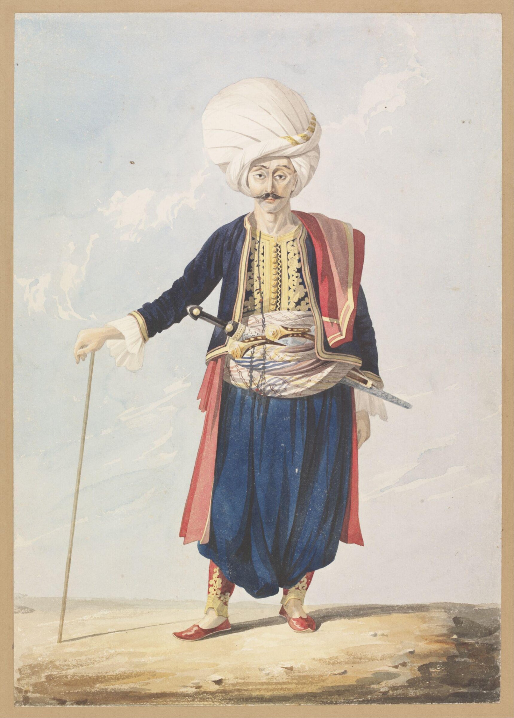 Janissary at the English Palace Constantinople, William Page, 1816-1824