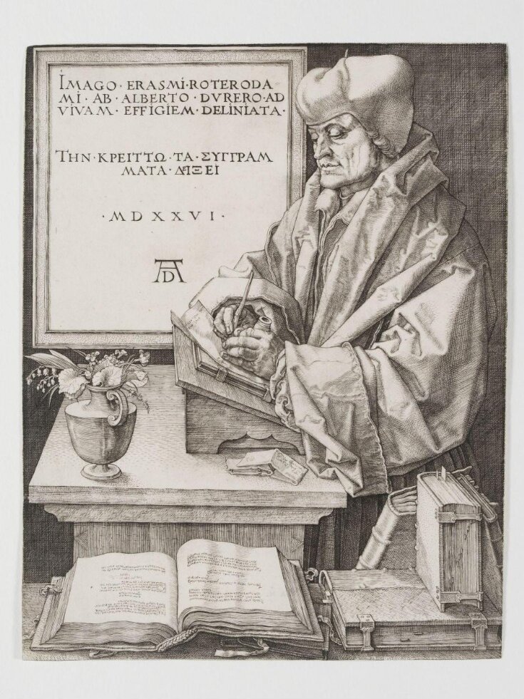 Portrait of Desiderius Erasmus top image