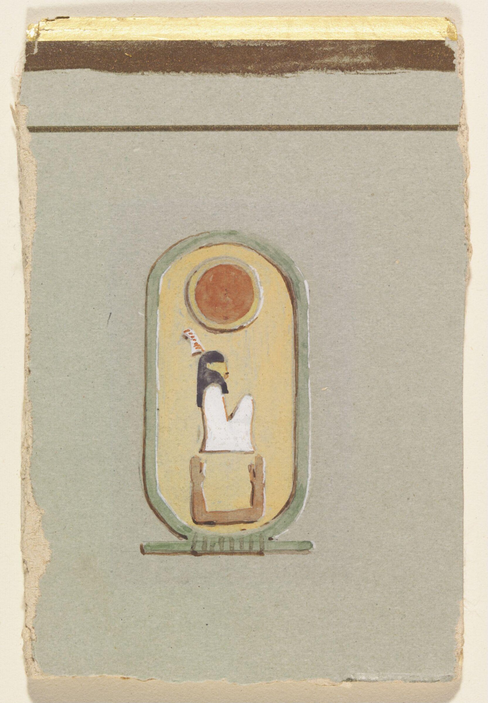 Royal Cartouche of Queen Makare Hatshepsut, Howard Carter, 1893-1896