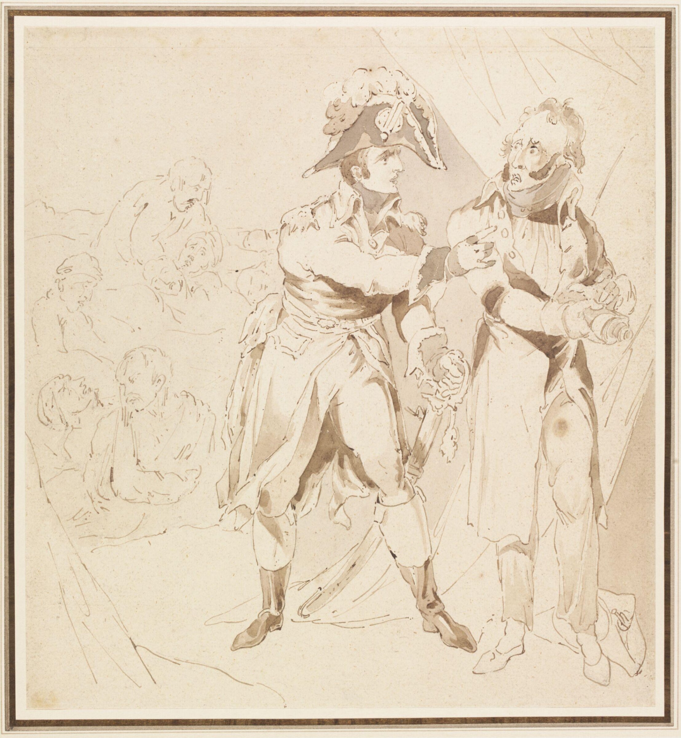 Buonaparte Ordering Five Hundred & Eighty of his wounded Soldiers to be poisoned at Jaffa, Robert Ker Porter, 1803