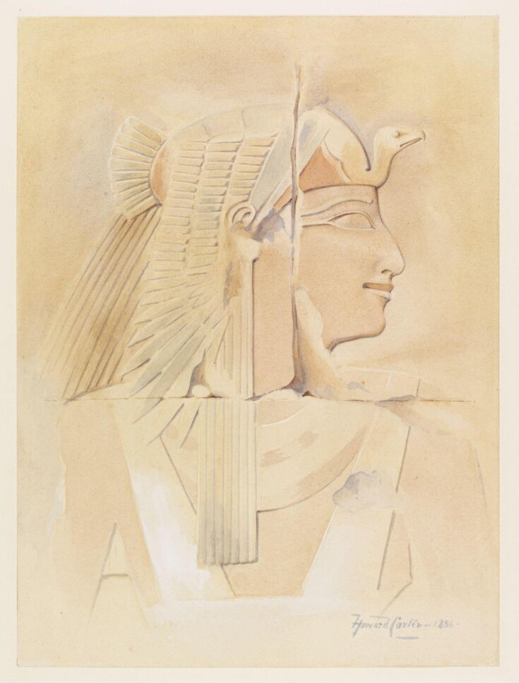 Head of Queen Aahmes Nefertari: copy of a painted low relief in the Mortuary Temple of Hatshepsut, Deir al-Bahri top image