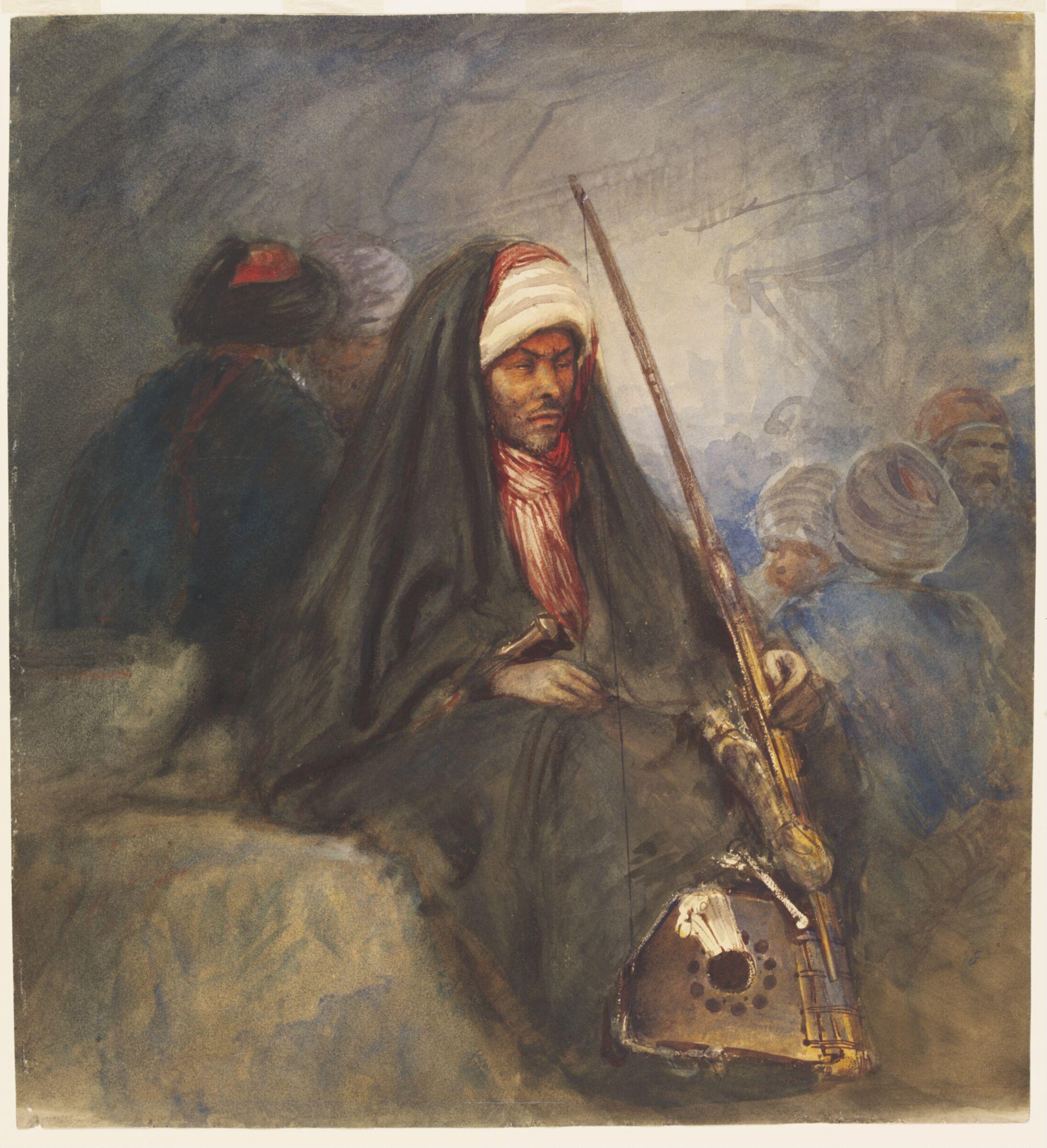Blind Egyptian with a Madrab [Teasel], Egron Sillif Lundgren, ca. 1862