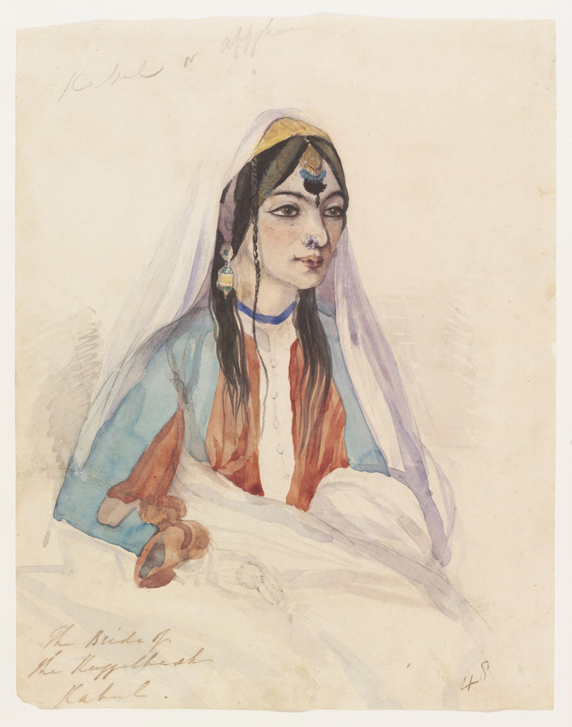 The Bride of the Kuzzelbash Kabul, Godfrey Thomas Vigne, 1836