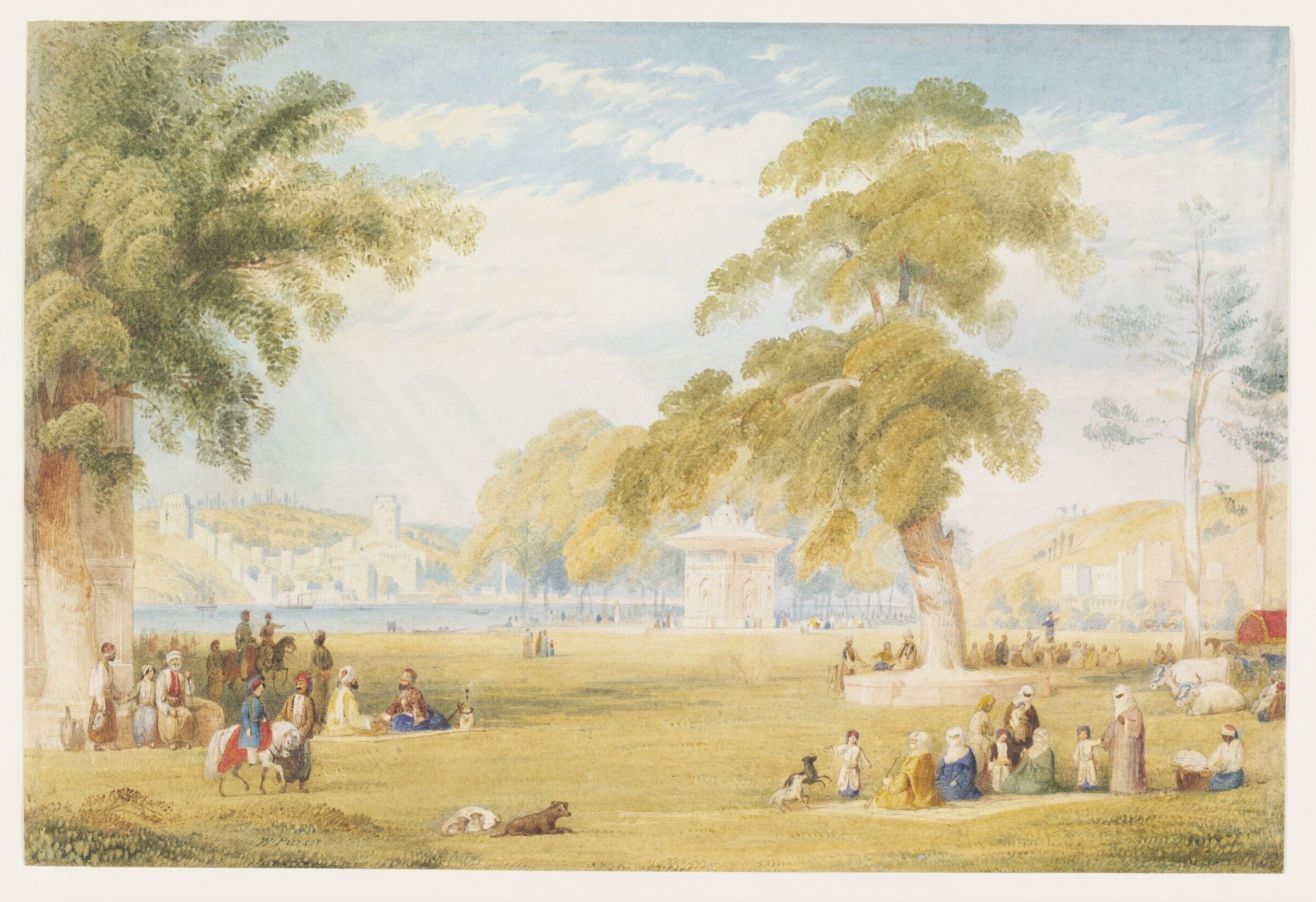 Meadow of the Sweet Waters of Asia, Constantinople, William Purser, 1820-1830