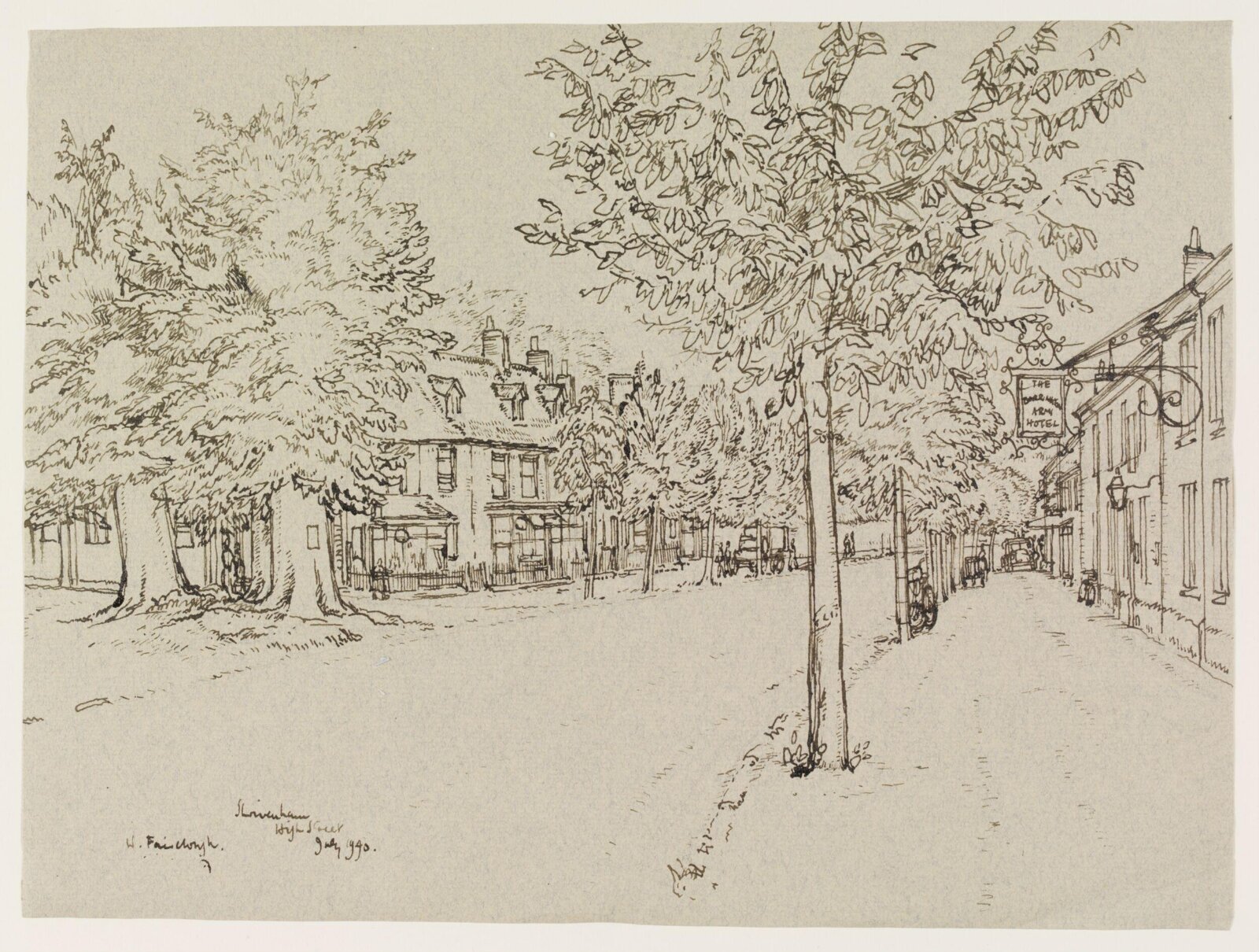 Shrivenham, High Street, Fairclough, July 1940