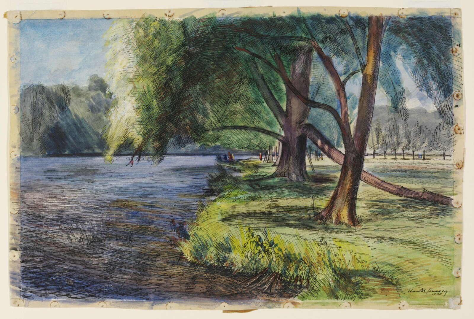 The Thames near Hurley, Hussey, 1940