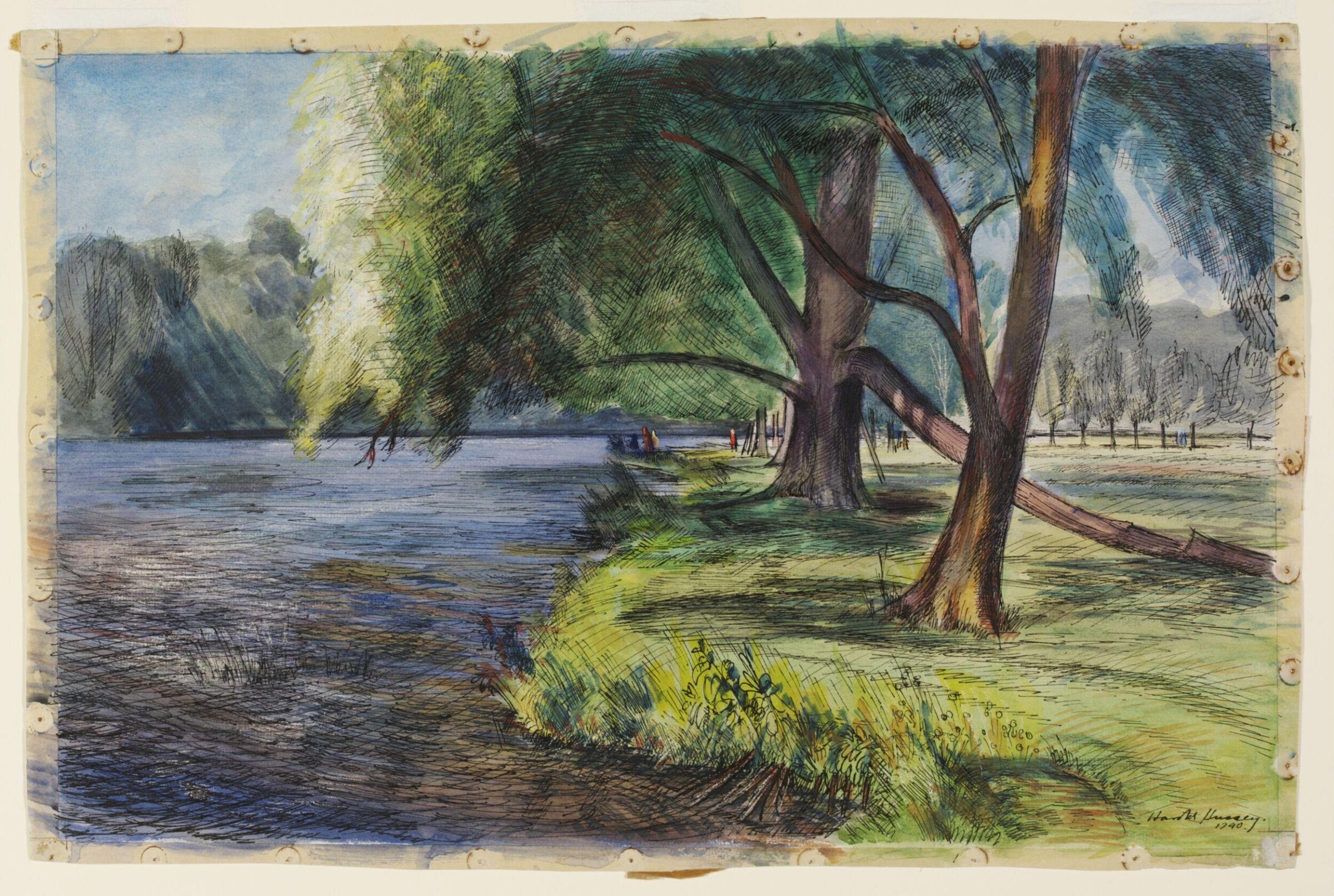 The Thames near Hurley, Hussey, 1940