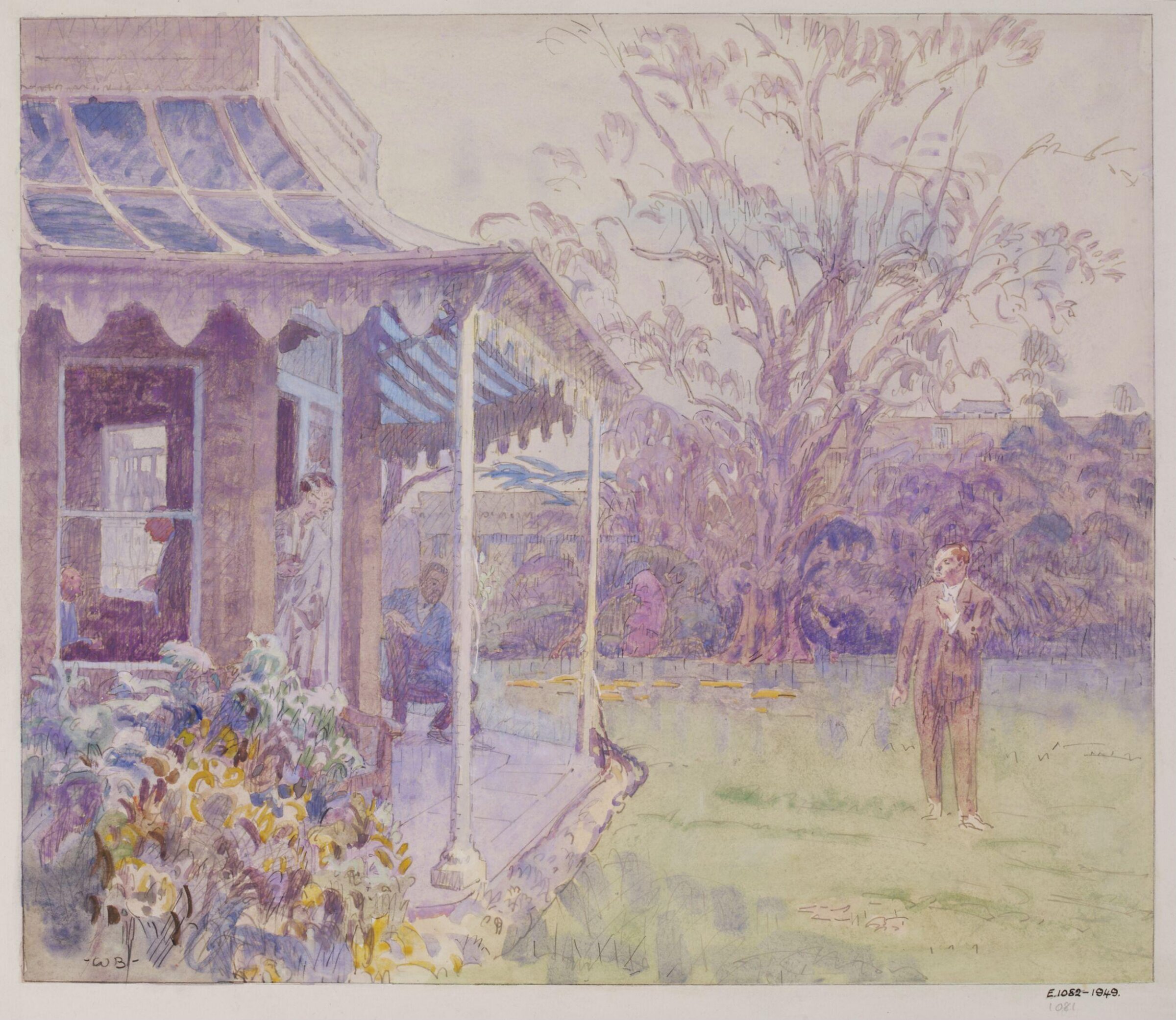 Porch of the Senior Common-room, Reading University, Bayes, ca.1940