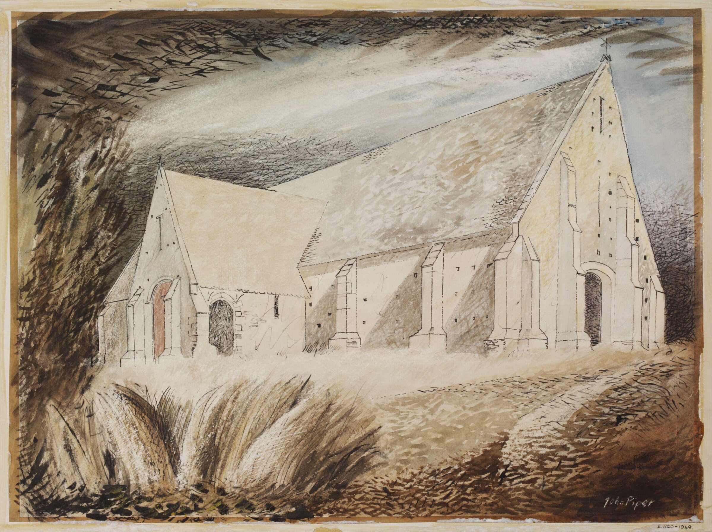The Tithe Barn, Great Coxwell, Piper, ca.1940
