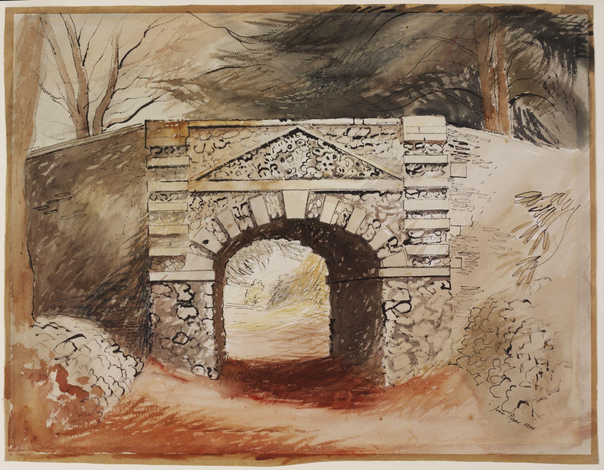 The Tunnel in the grounds of Buckland House, near Faringdon, Piper, 1940