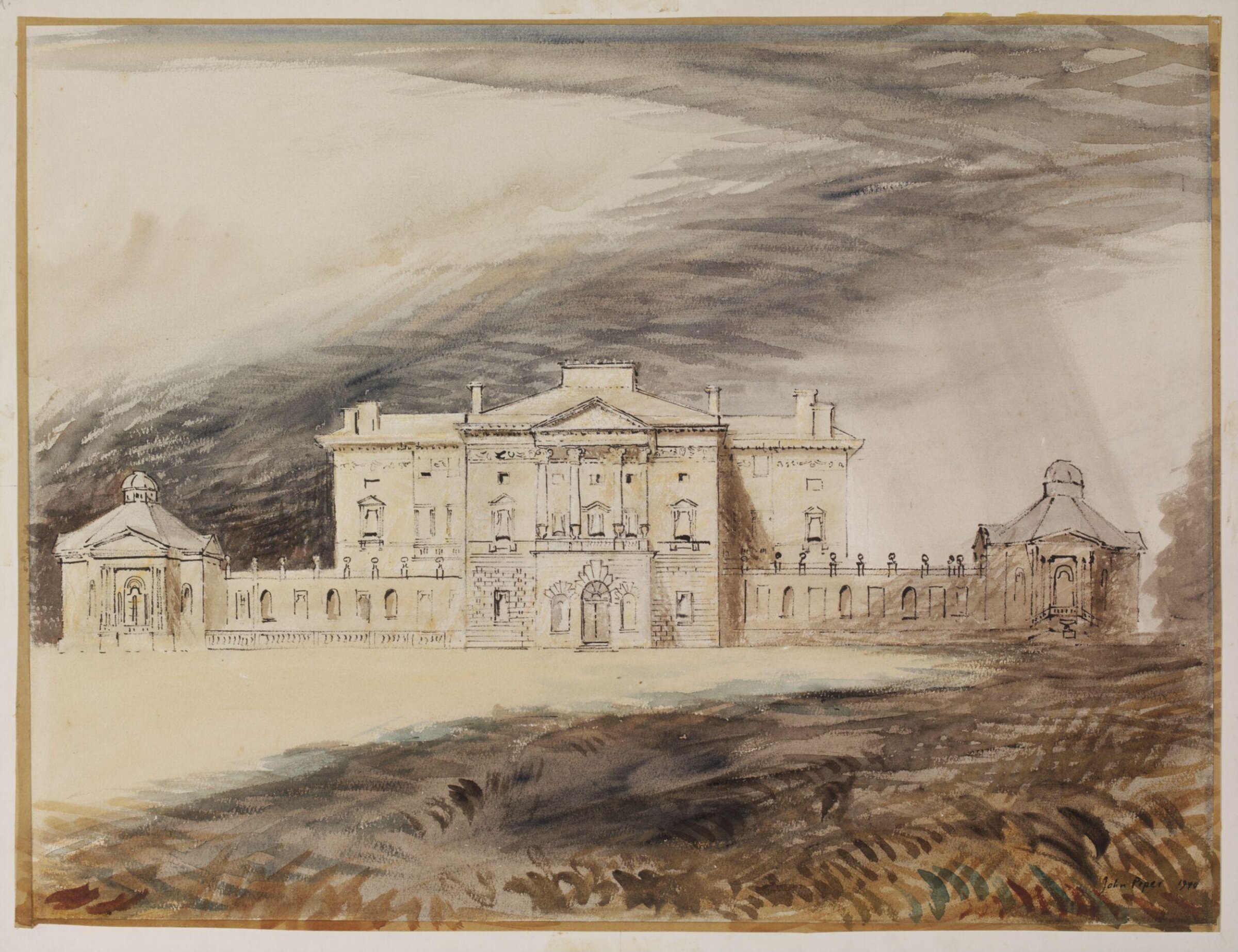 Buckland House, near Faringdon, Piper, 1940