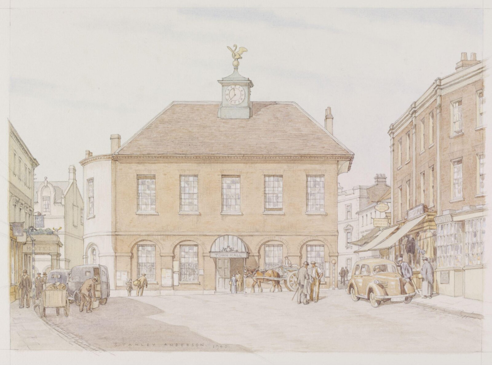 Town Hall, Buckingham, Anderson, 1940
