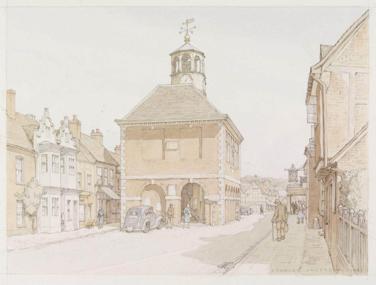 High Street, Amersham, Stanley Anderson, 1940
