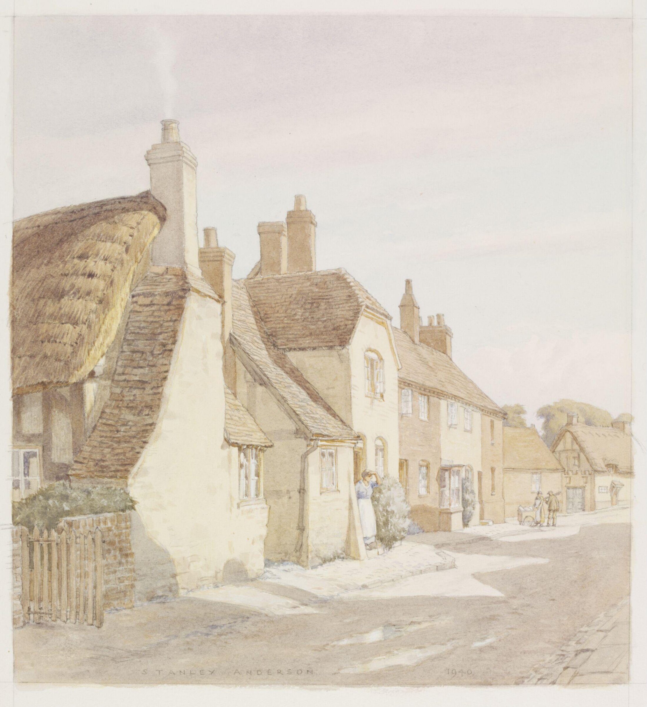 Old Cottages, Long Crendon, Стенли Андерсон, 1940