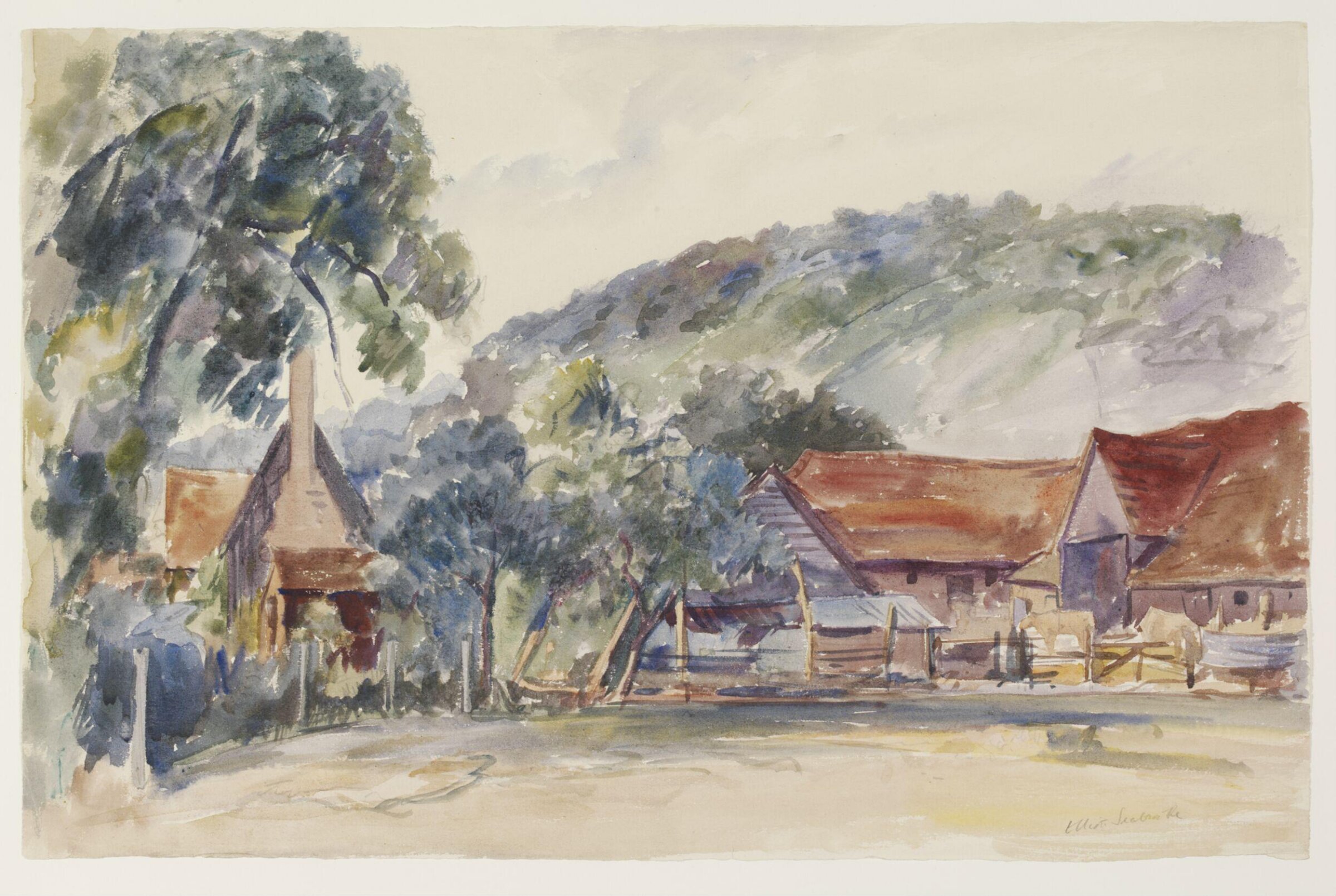 Turville from the Churchyard, Seabrooke, ca.1940
