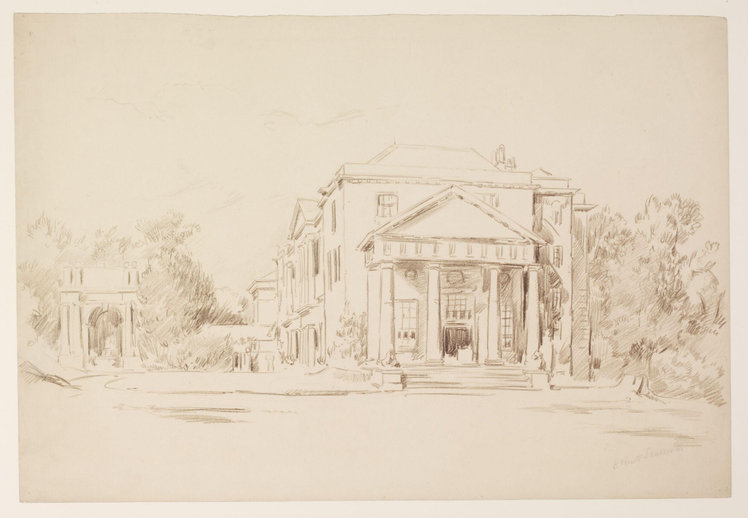 South Porch, Dashwood House, West Wycombe, Seabrooke, ca.1940