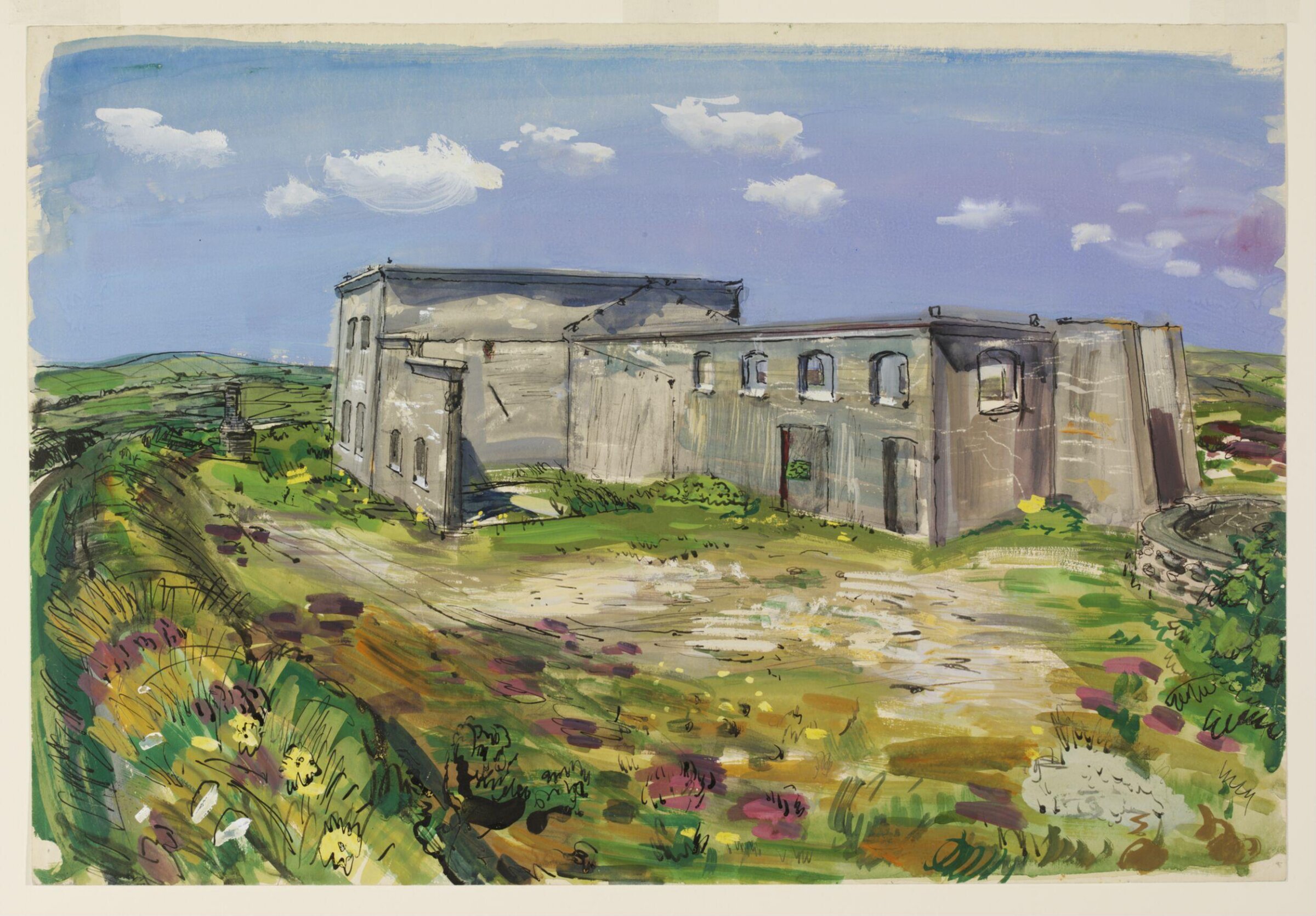 Derelict china clay works, Belowda Beacon, Roche, Spear, ca.1940