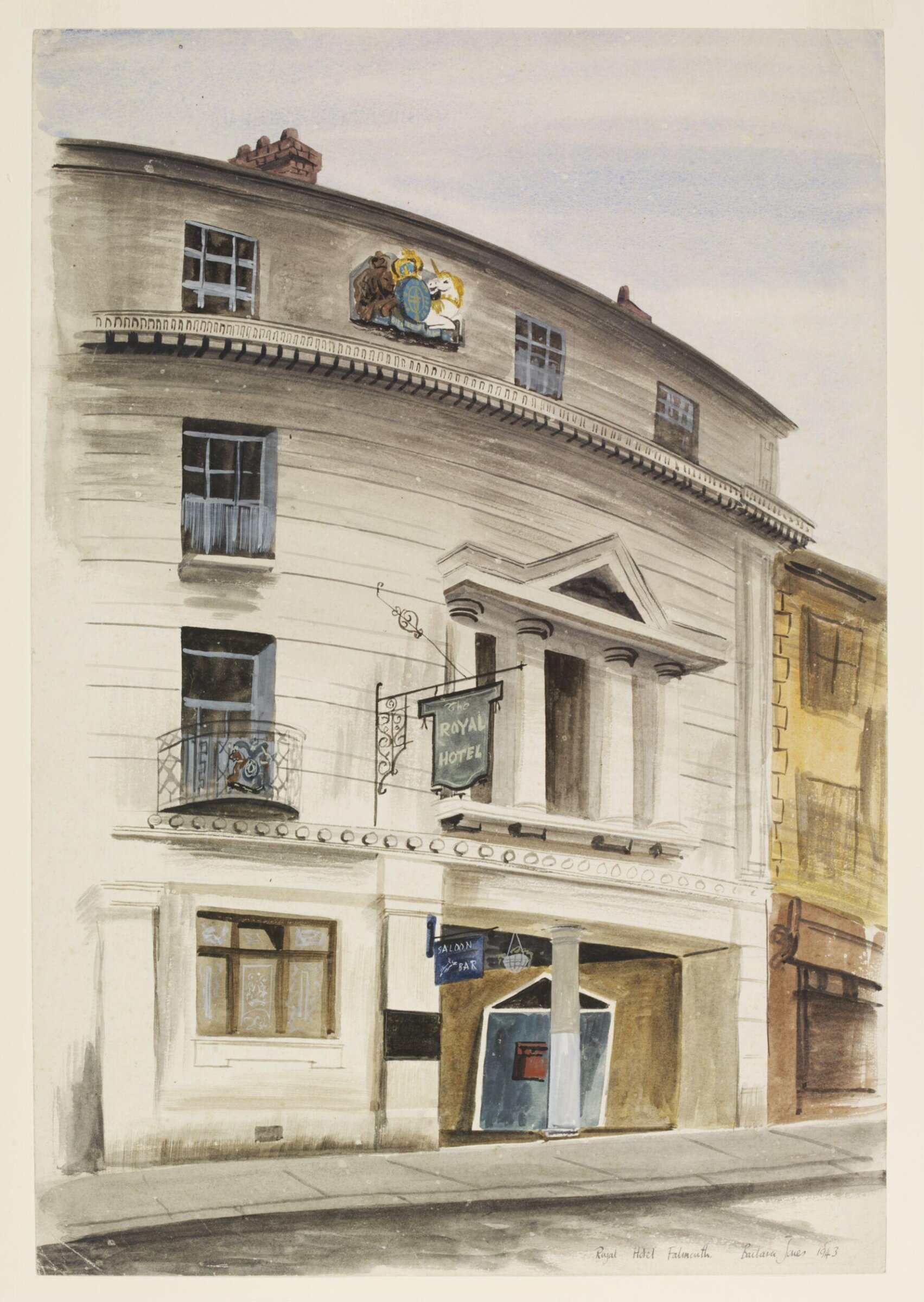 Royal Hotel, Falmouth, Barbara Jones, 1943