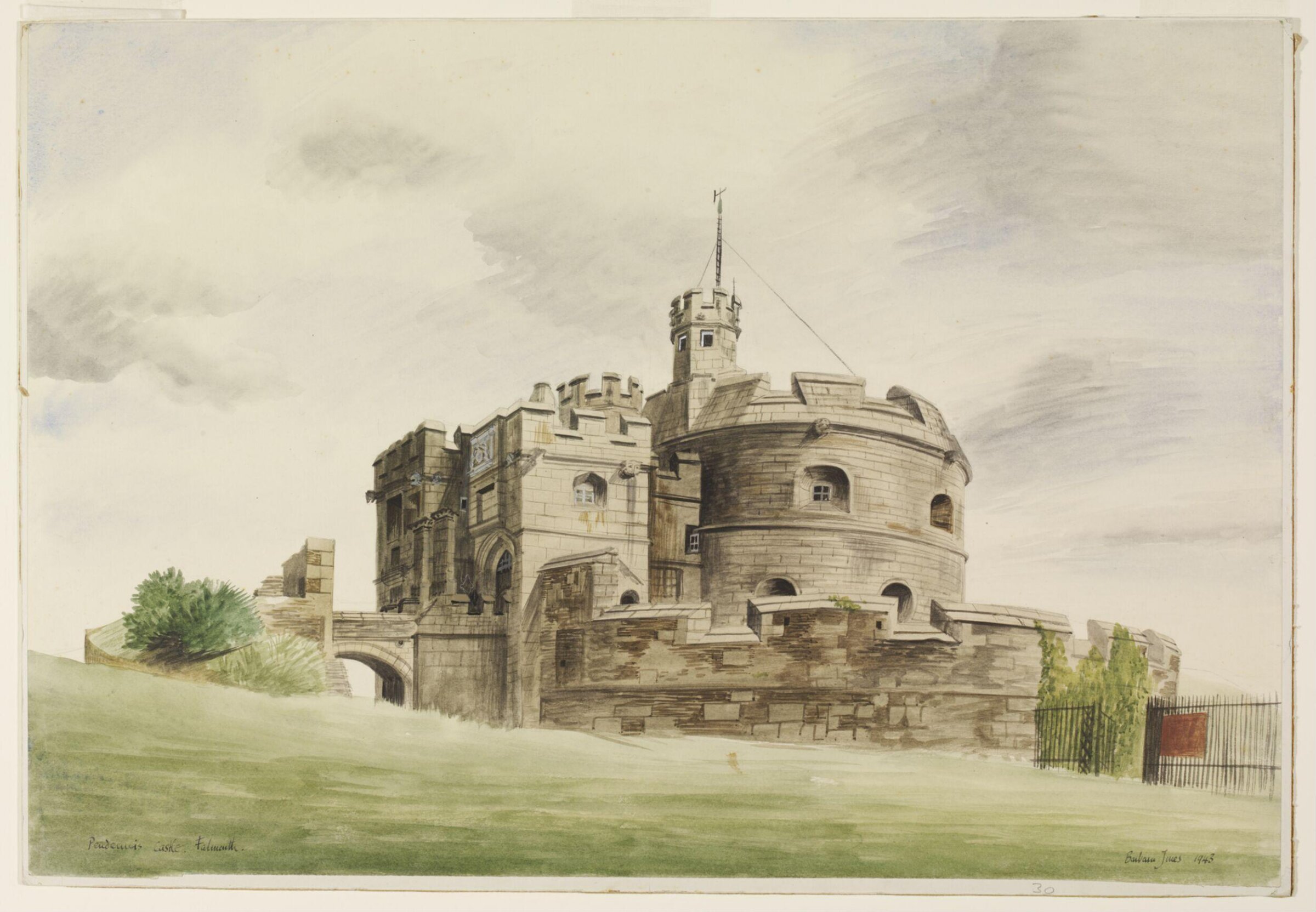 Pendennis Castle, Falmouth, Barbara Jones, 1943