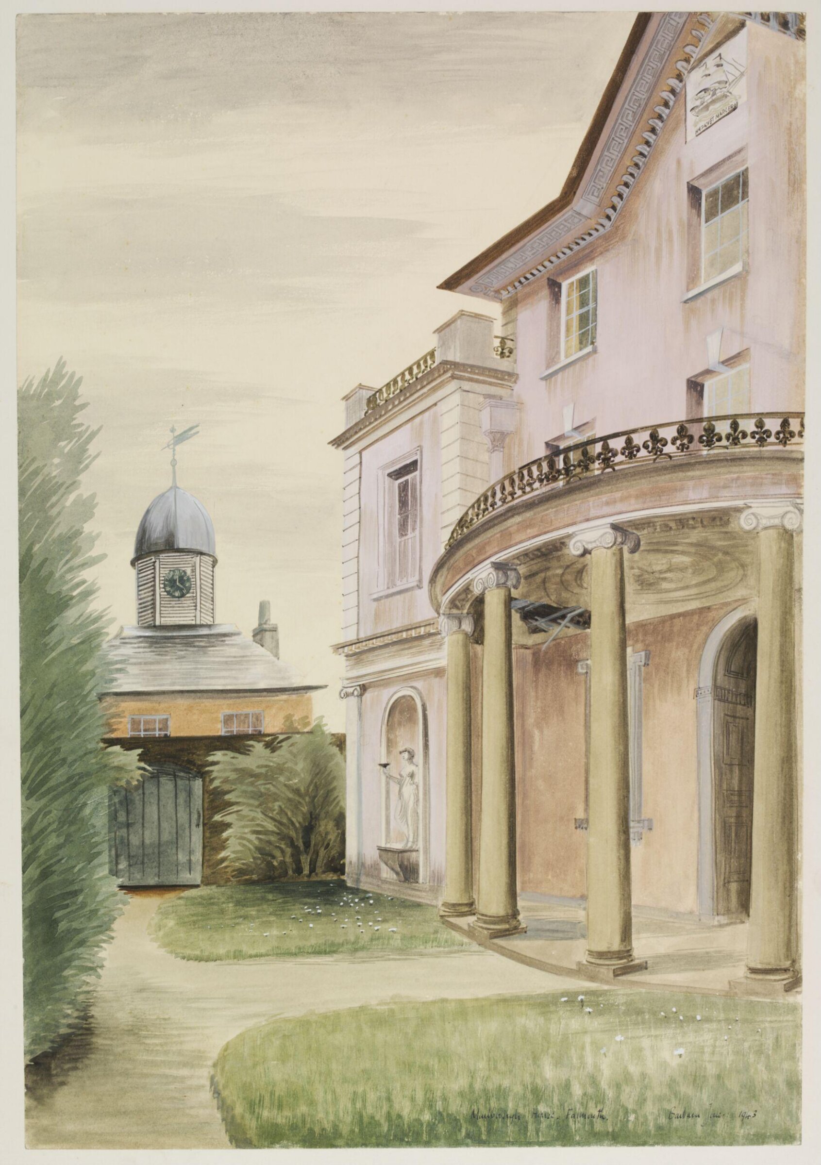 Marlborough House, Falmouth, Barbara Jones, 1943