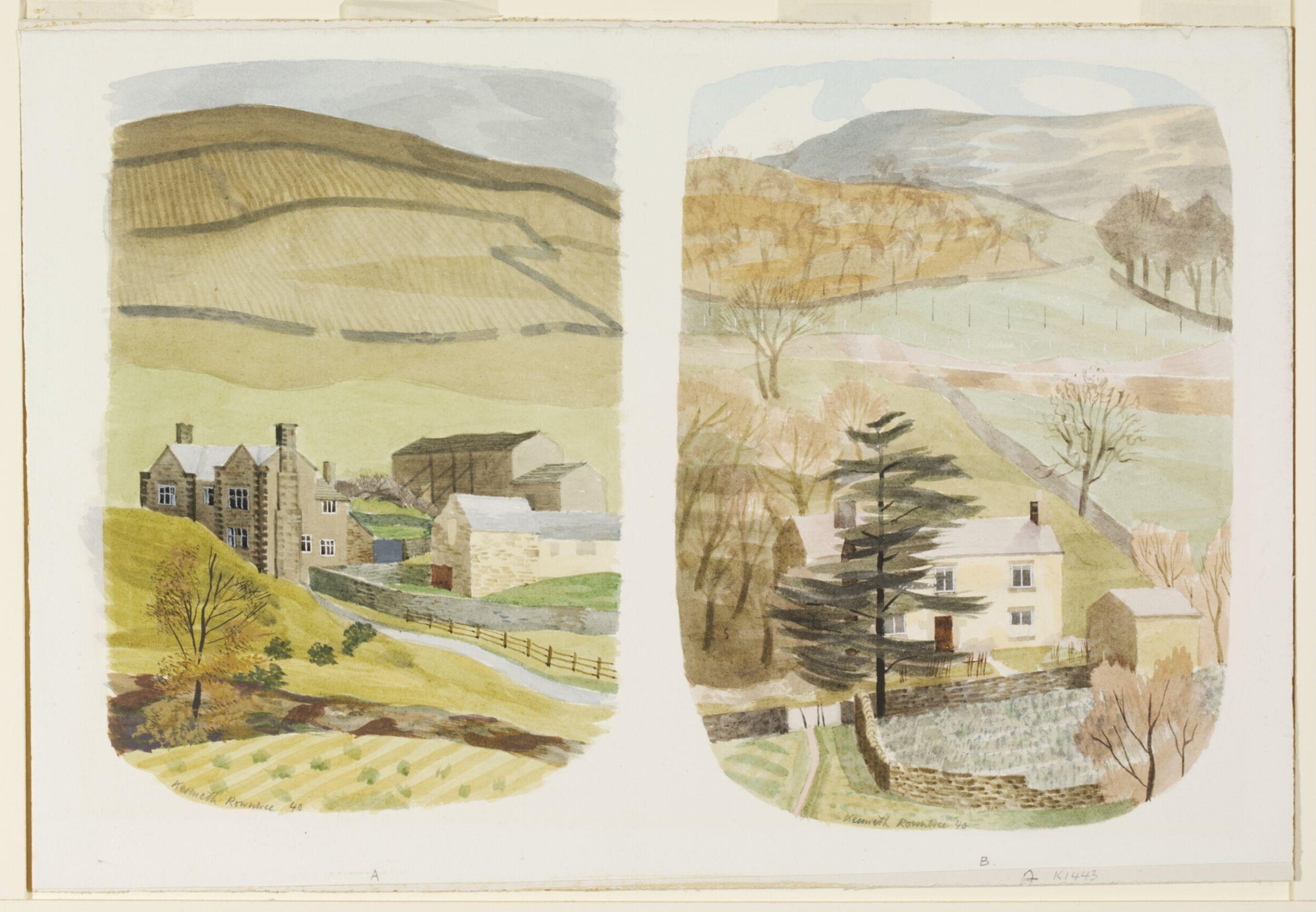 Cox's Farm, and White House, Ashopton, Rowntree, 1940