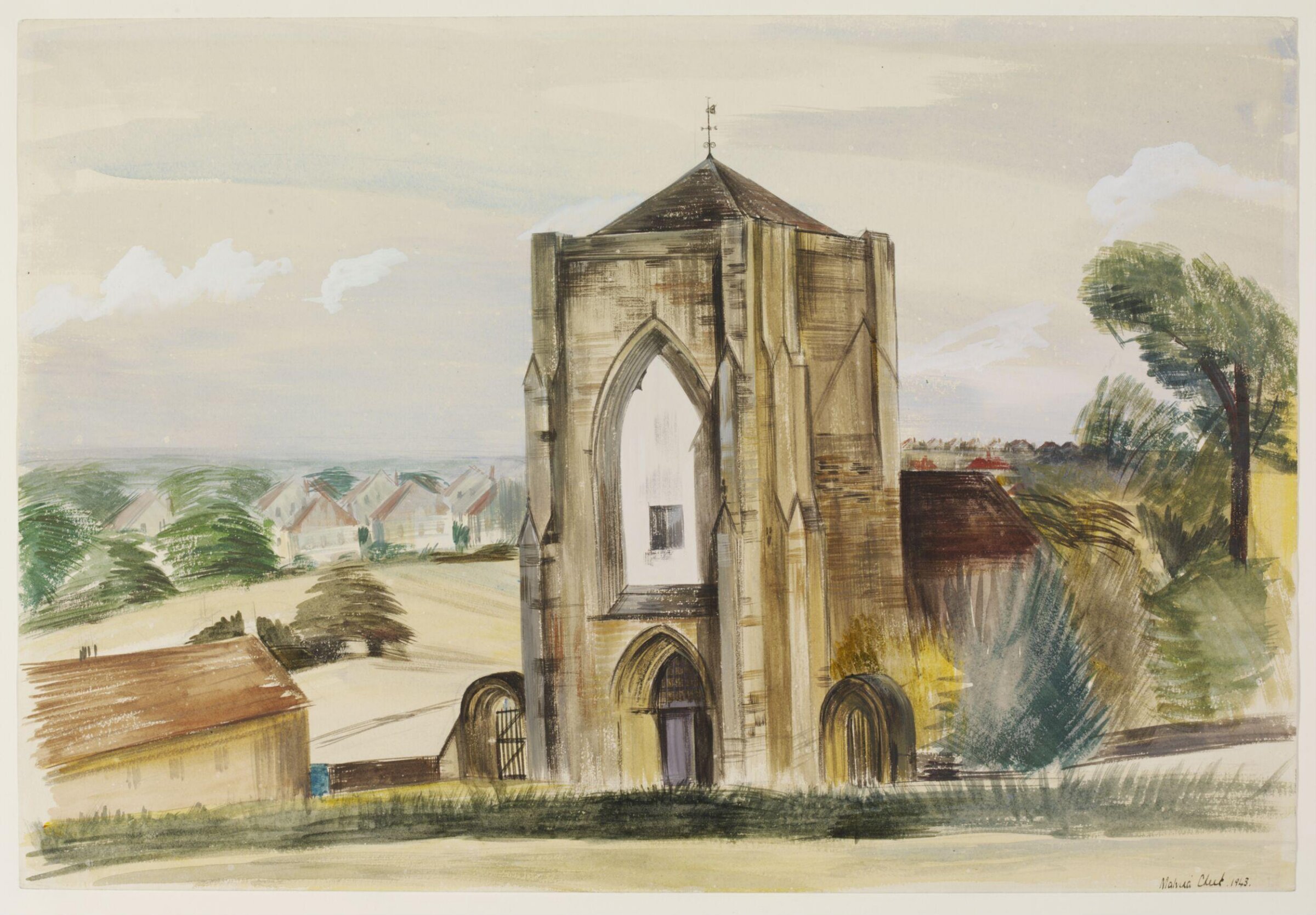 Beauchief Abbey, Cheek, 1943