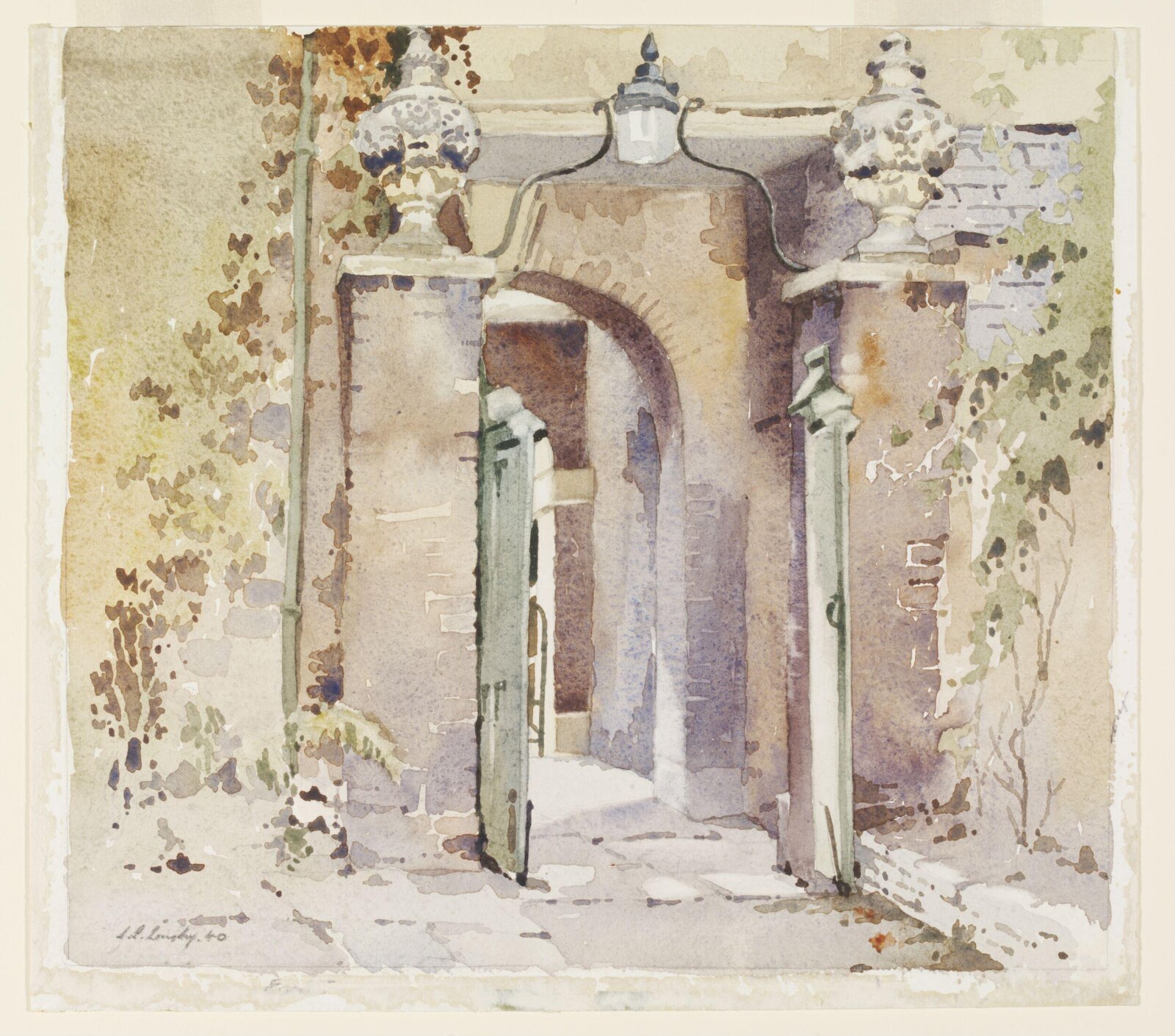 A gateway, Exeter, Longley, 1940
