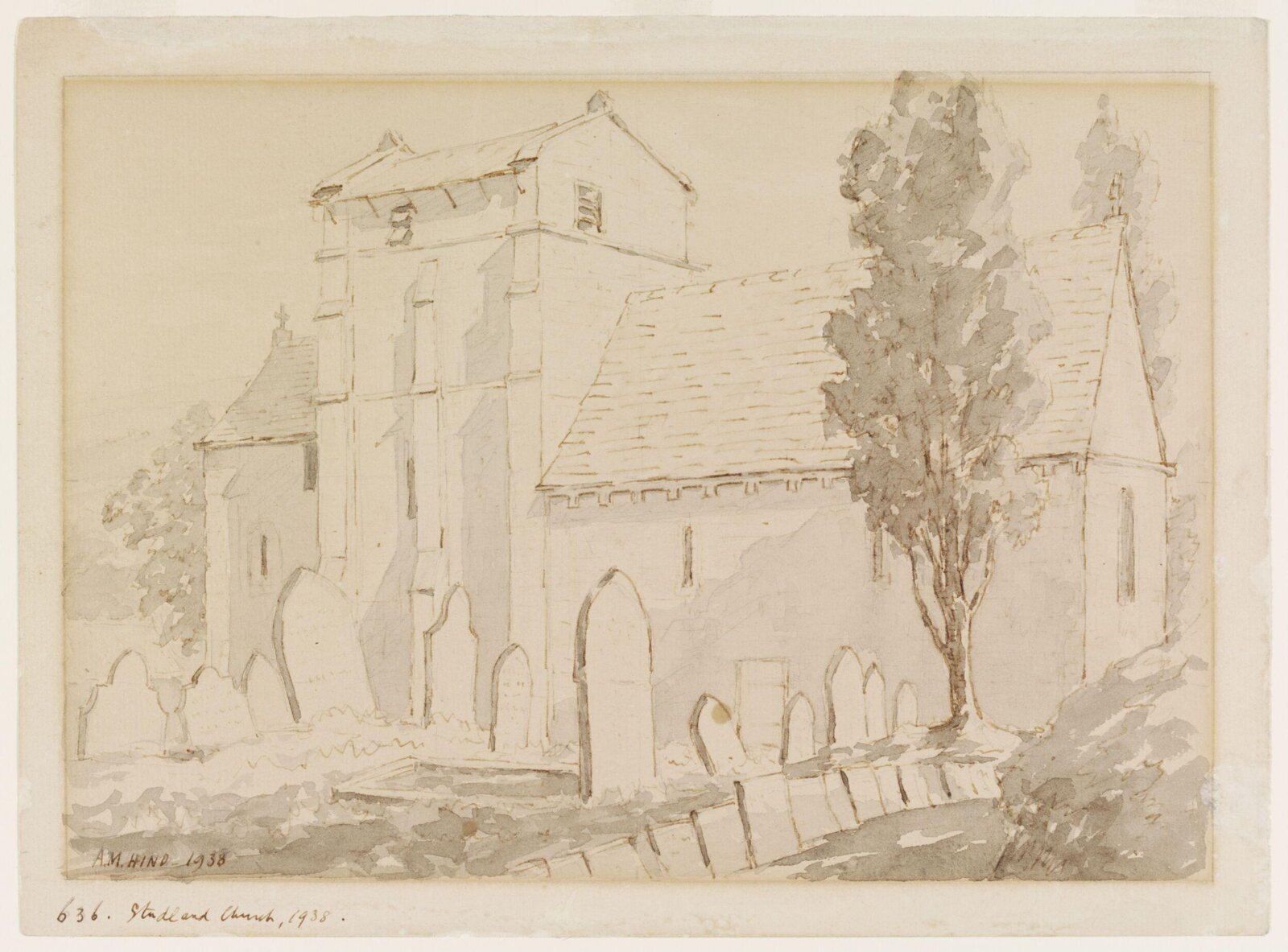 Studland Church, Arthur Mayger Hind, 1938