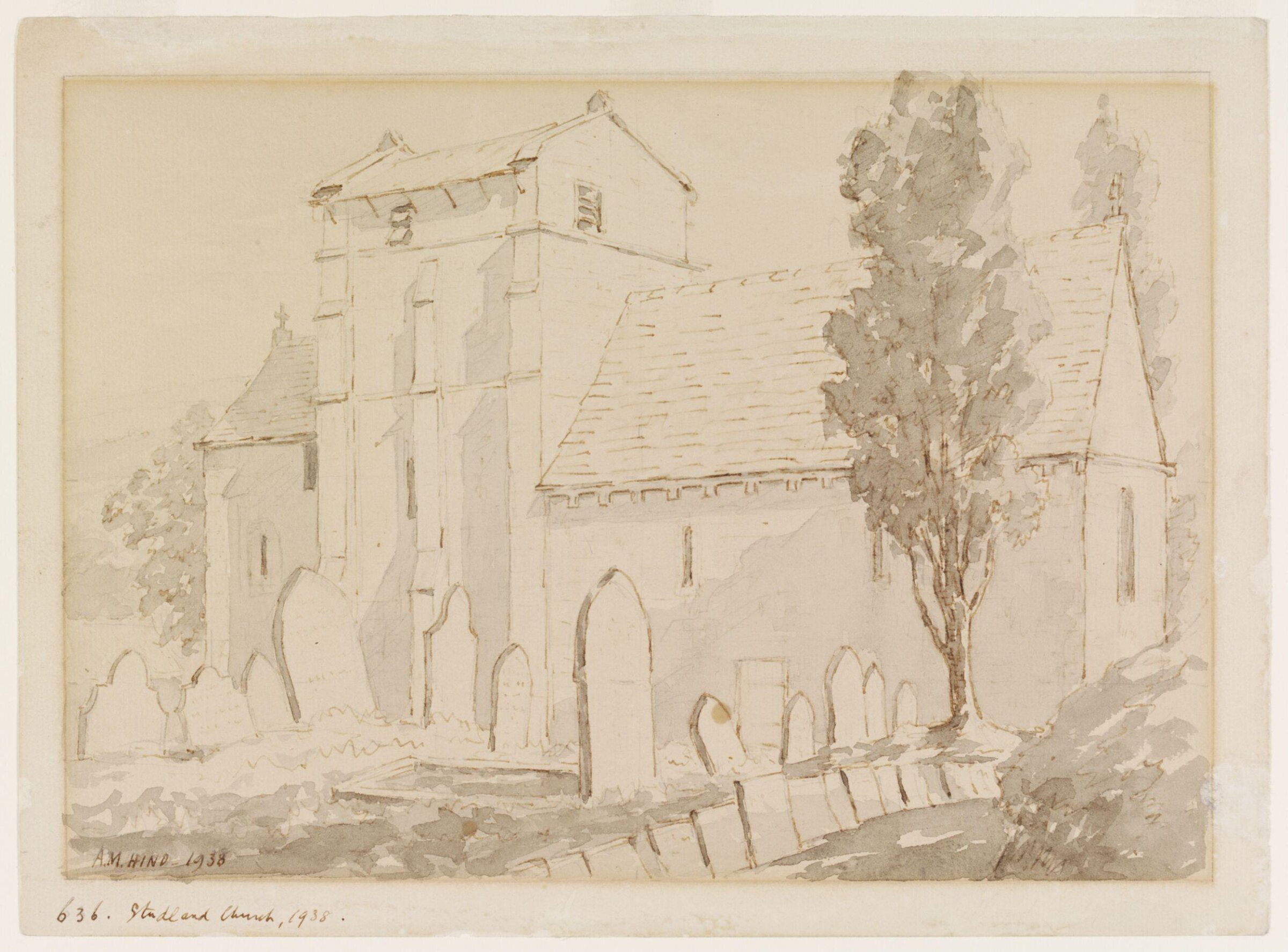 Studland Church, Arthur Mayger Hind, 1938