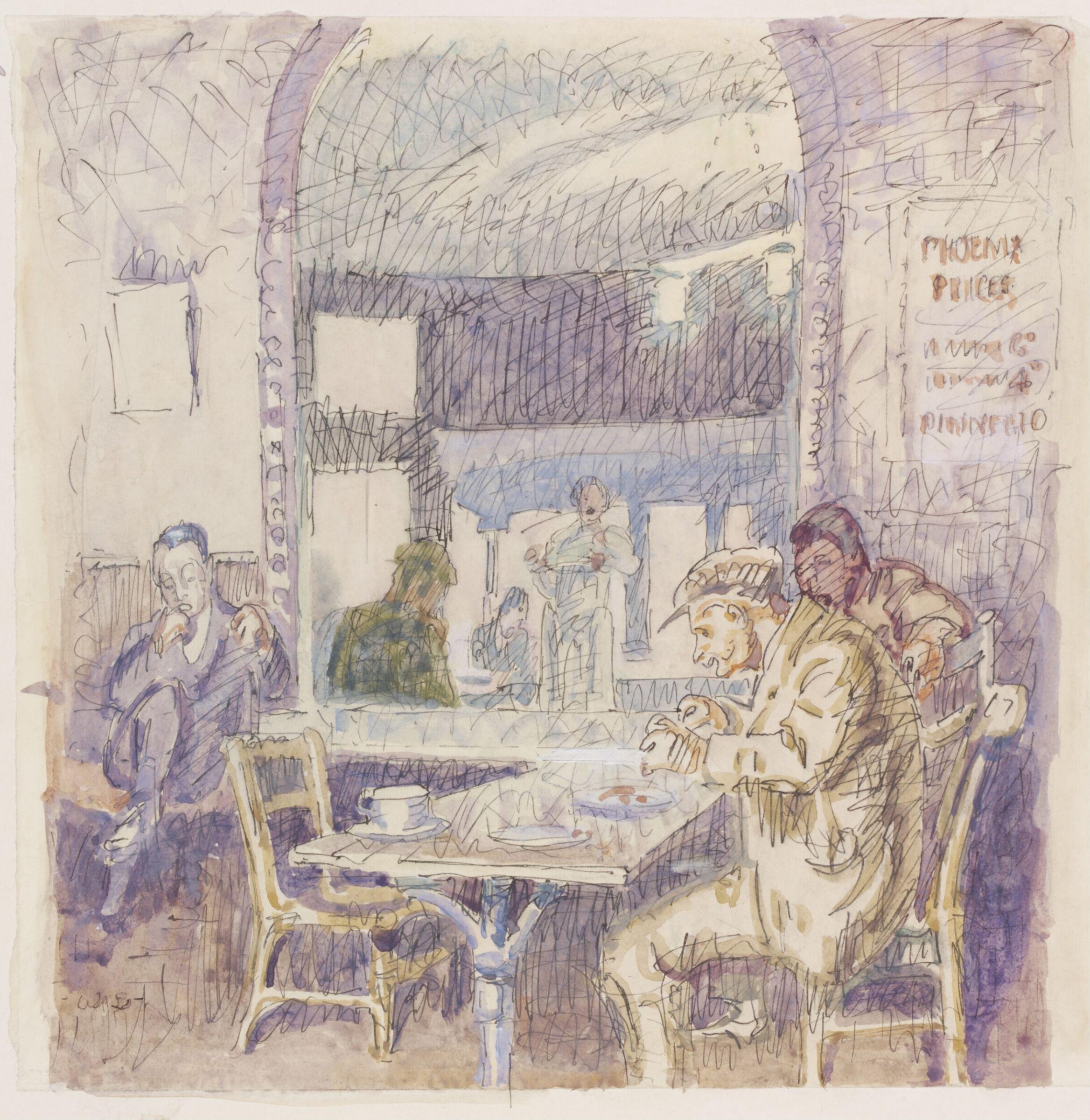 The Phoenix Eating House, Braintree, Walter Bayes, ca. 1940