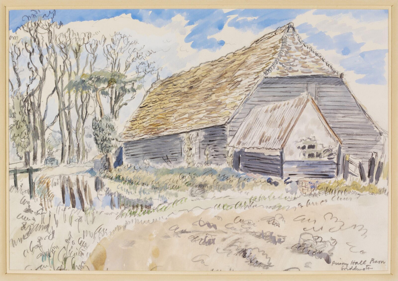 Prior's Hall Barn, Widdington, H. E. Du Plessis, ca. 1940