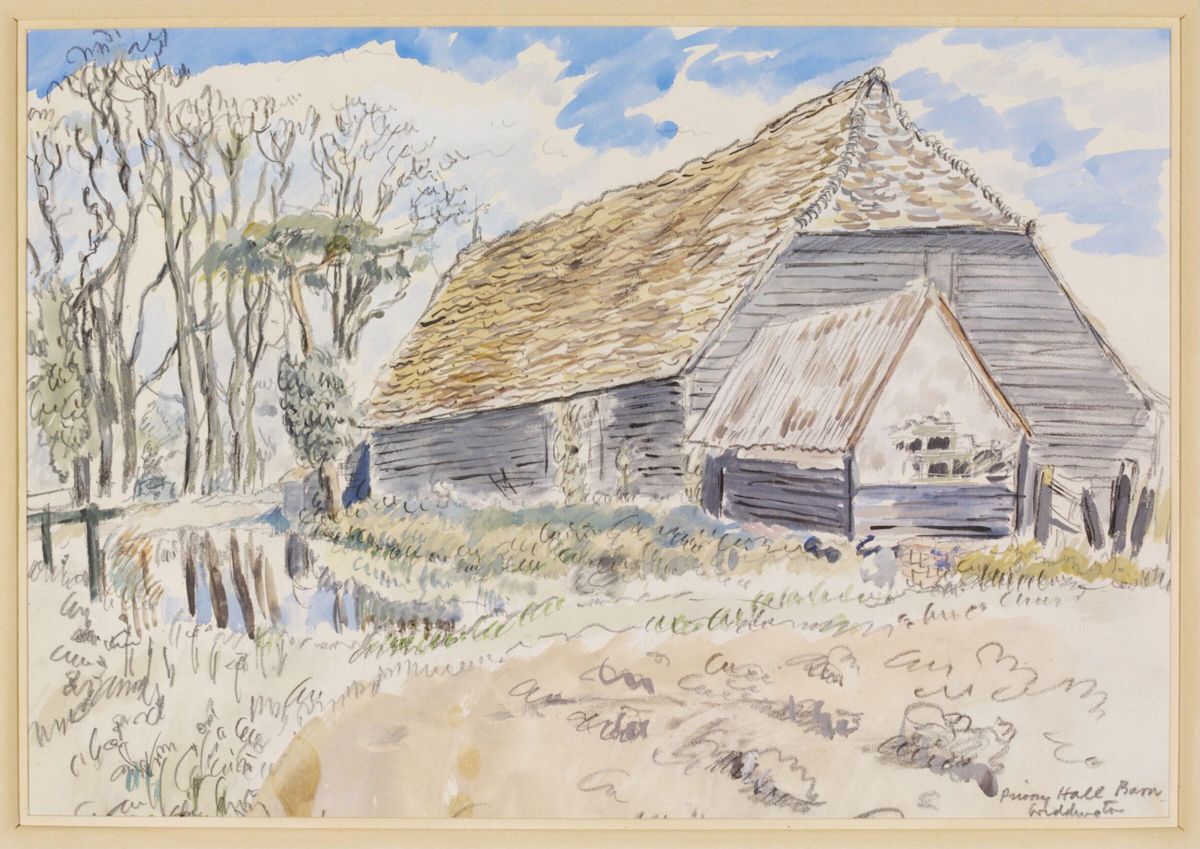 Prior's Hall Barn, Widdington, H. E. Du Plessis, ca. 1940