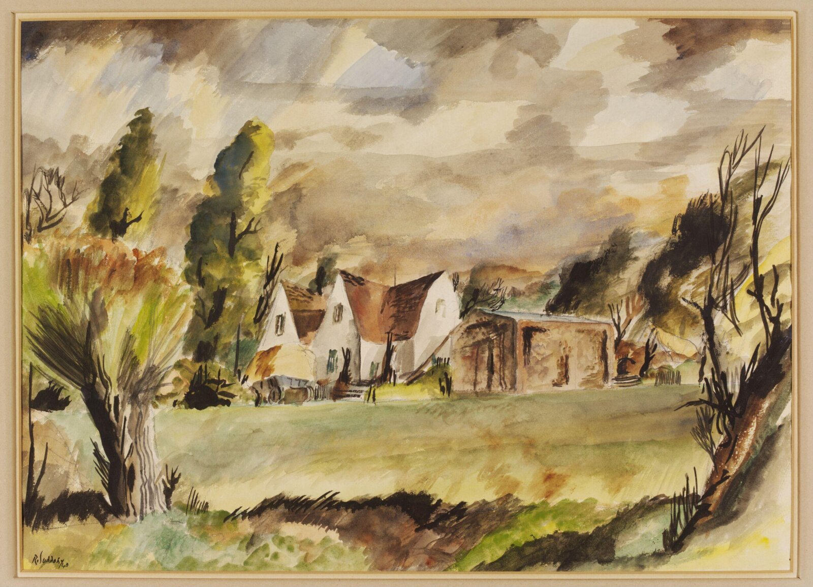 Farm at Bulmer Tye, Suddaby, 1940