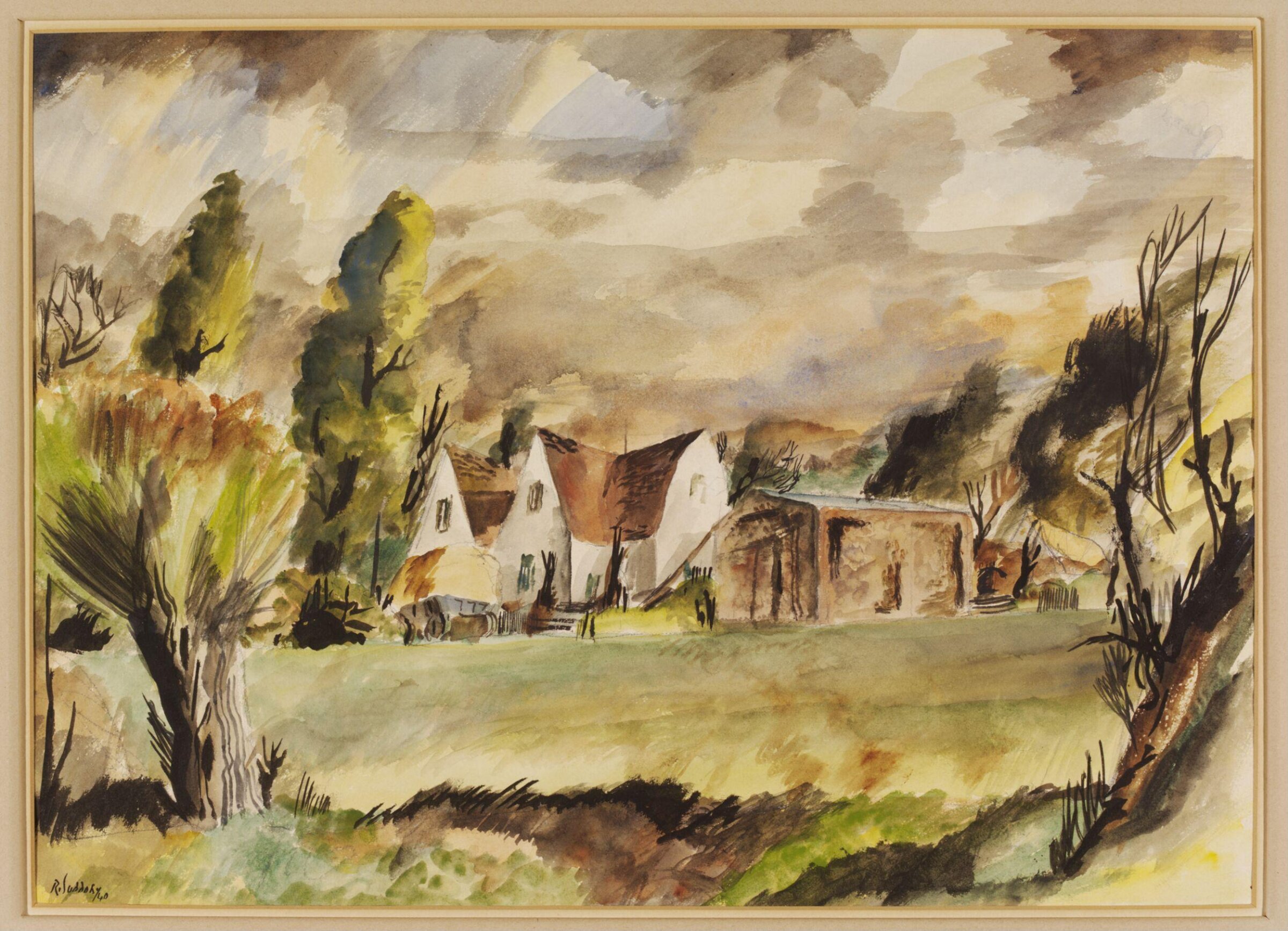 Farm at Bulmer Tye, Suddaby, 1940