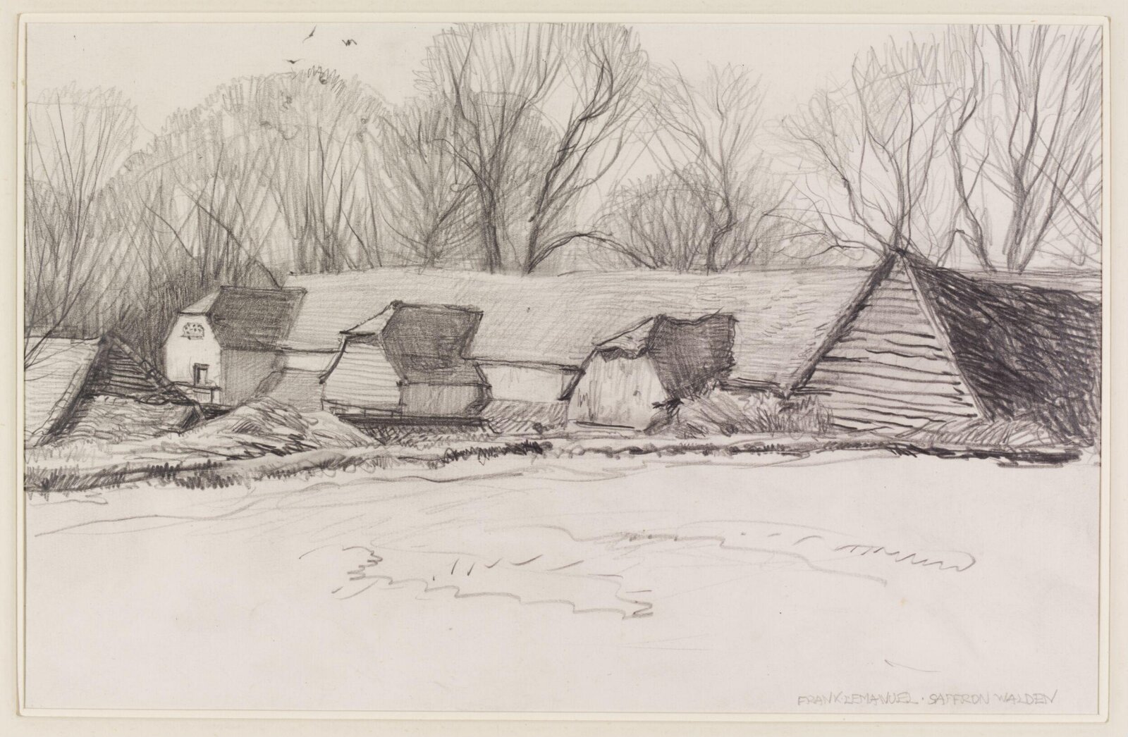 Barns at Saffron Walden, Emanuel, ca. 1940