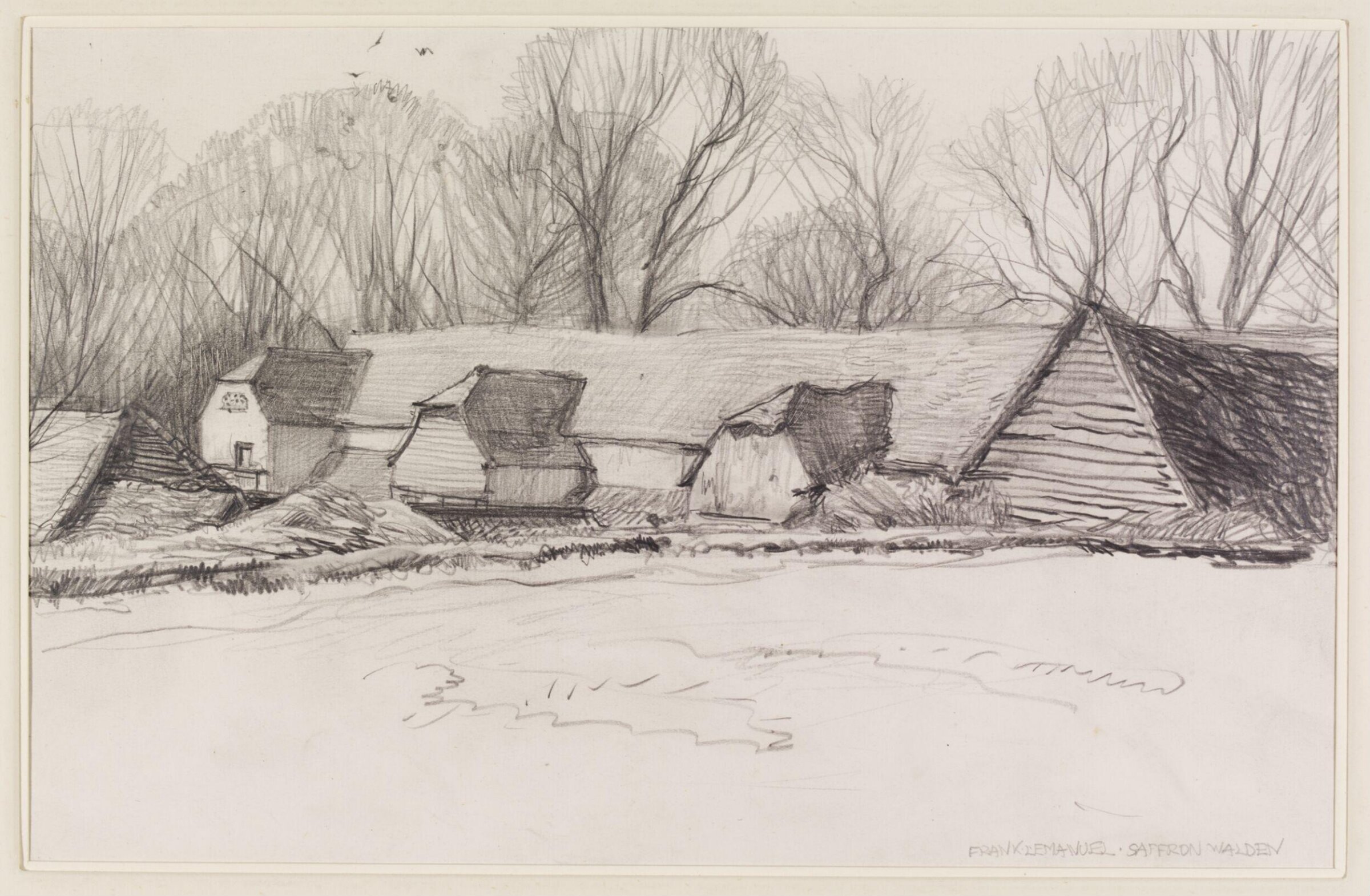 Barns at Saffron Walden, Emanuel, ca. 1940