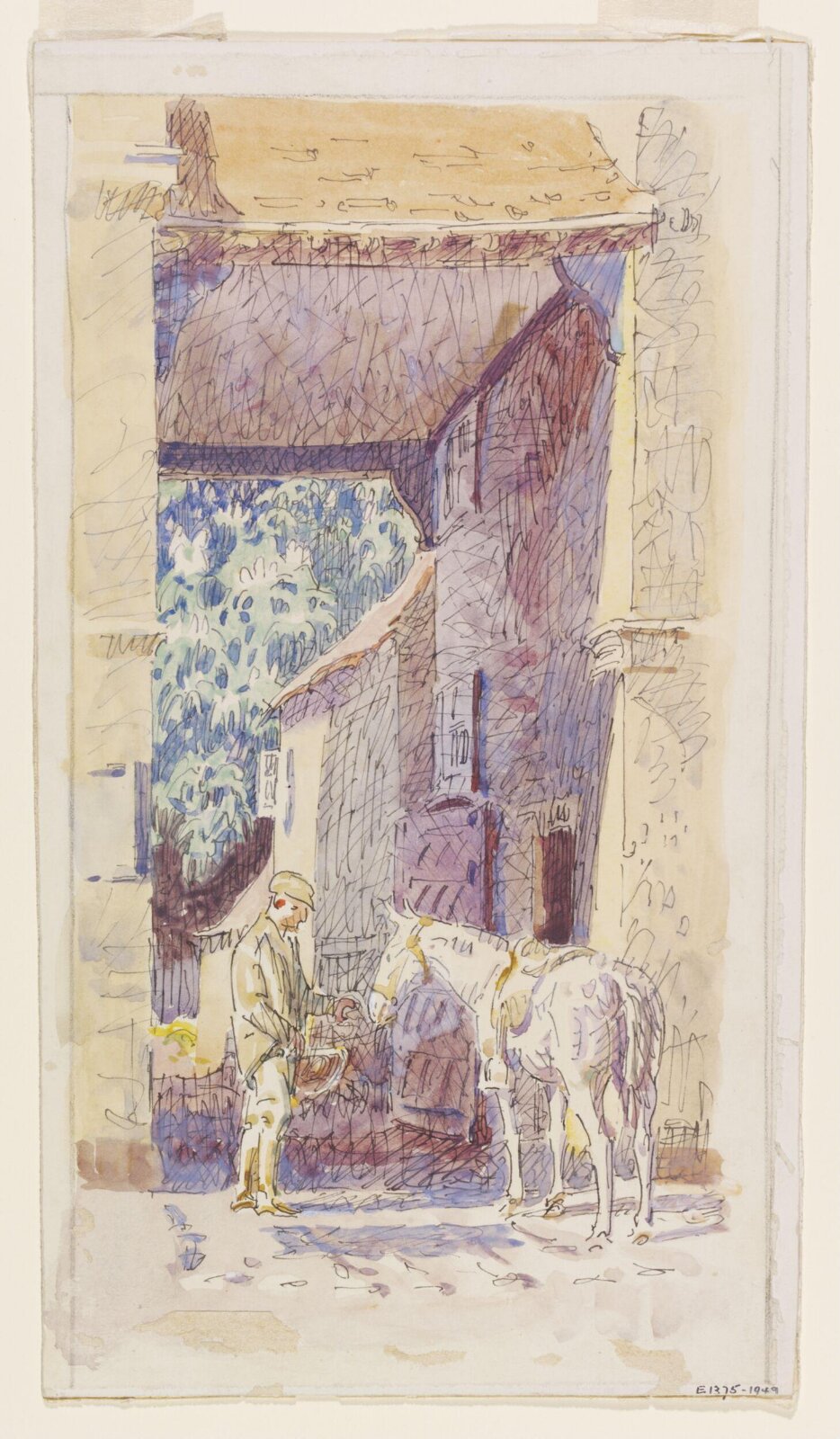 Hotel Entrance, Dedham, Bayes, ca.1940
