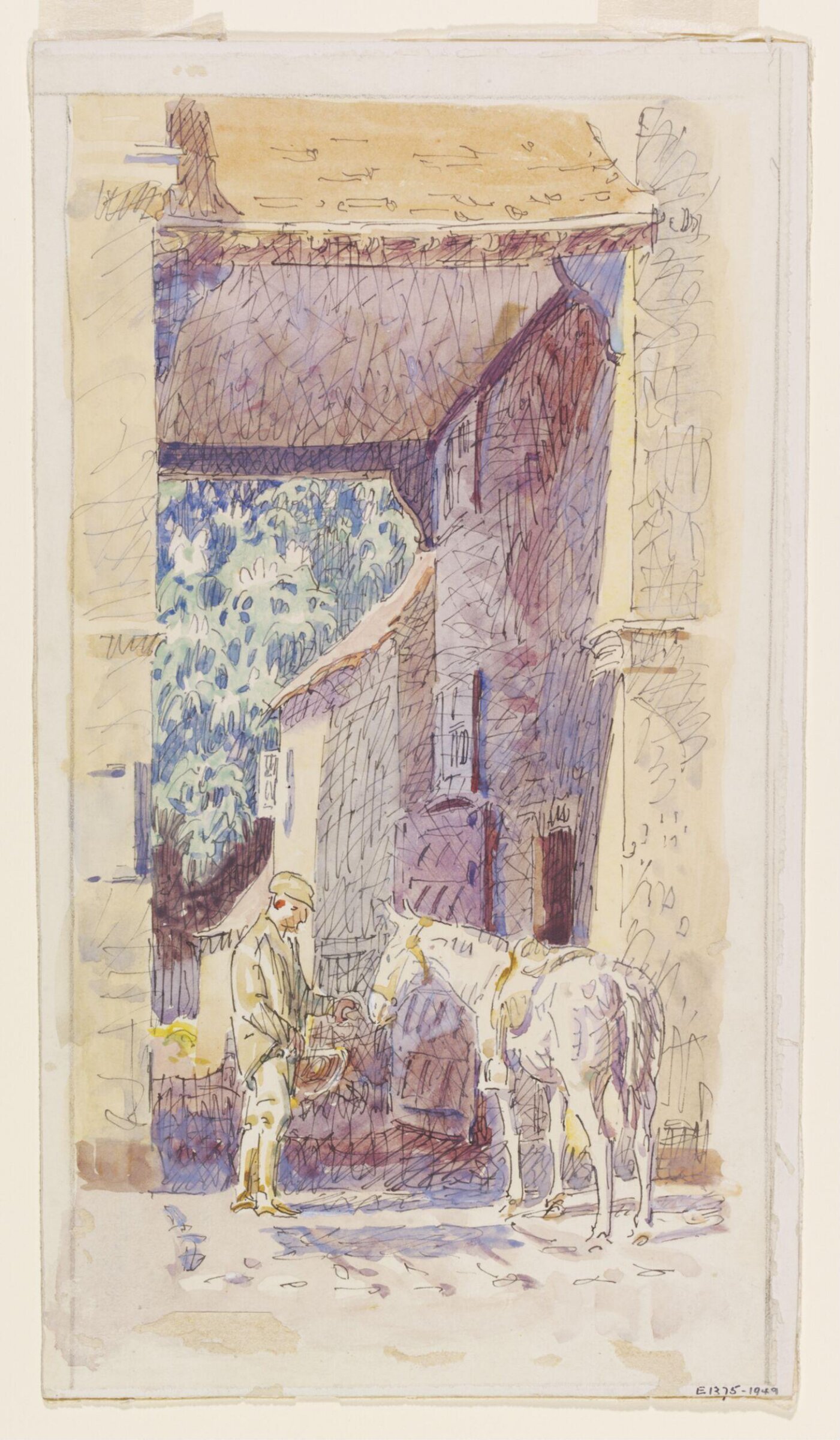Hotel Entrance, Dedham, Bayes, ca.1940
